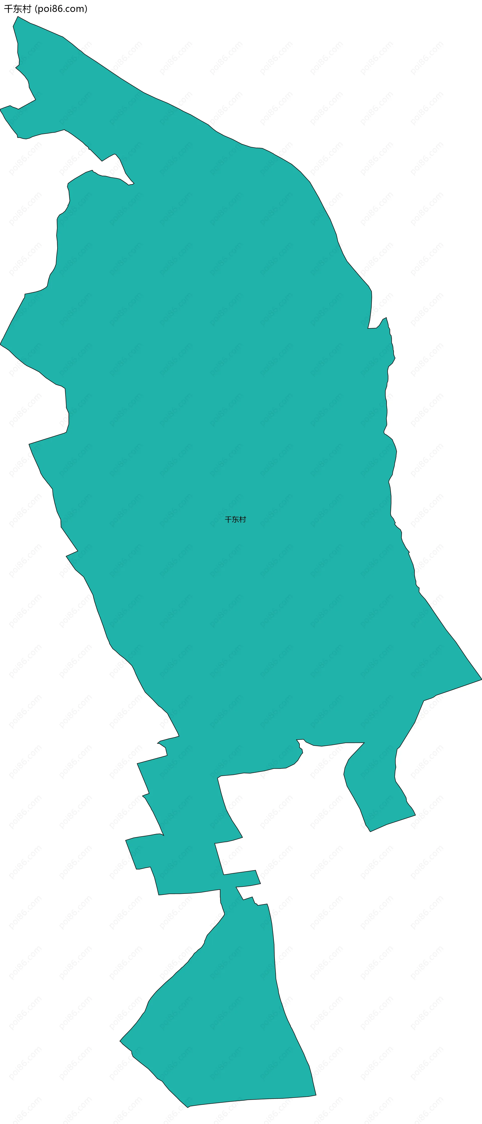 千东村边界地图