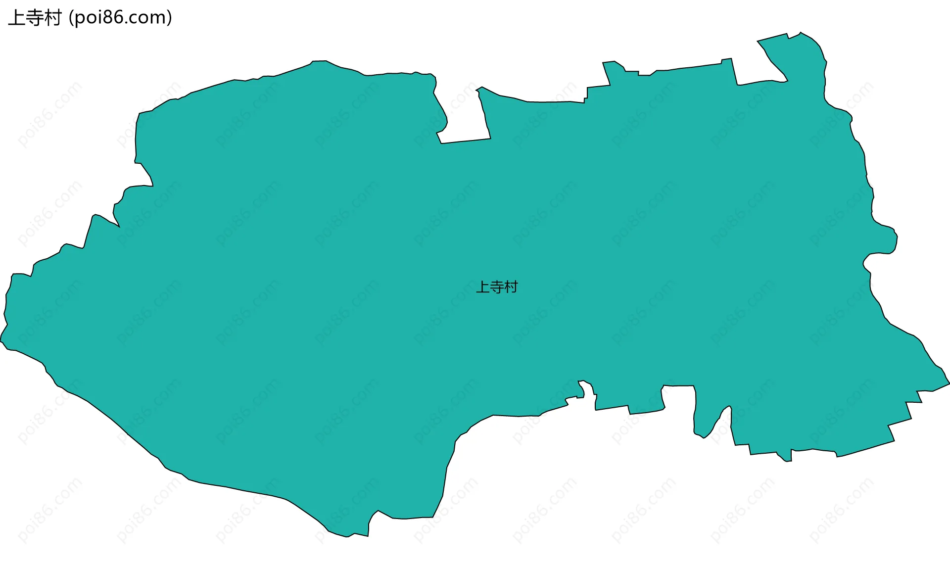 上寺村边界地图