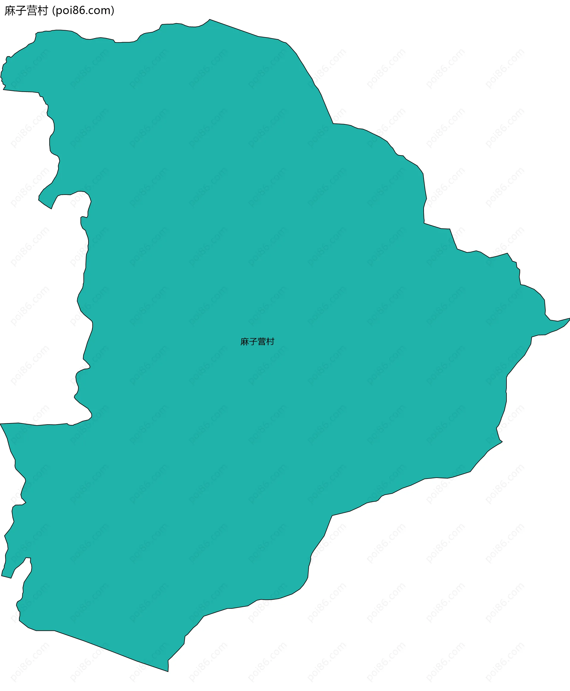 麻子营村边界地图