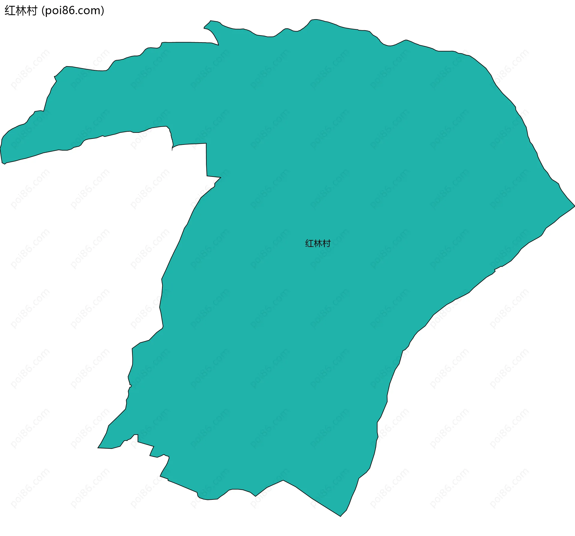 红林村边界地图