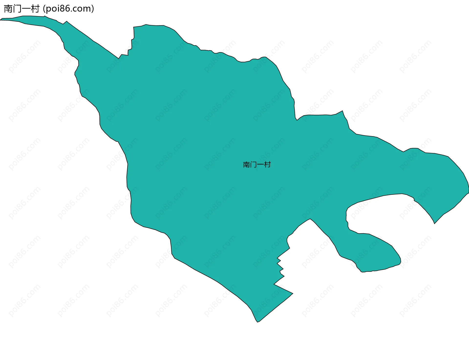 南门一村边界地图