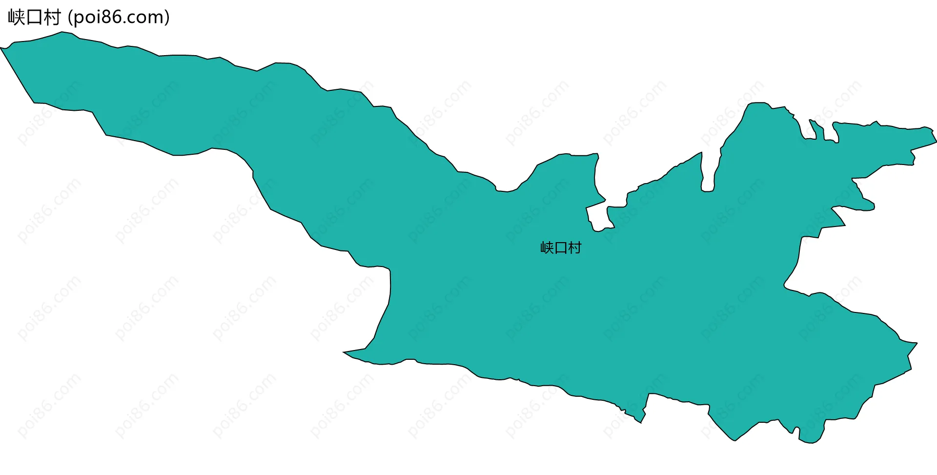 峡口村边界地图