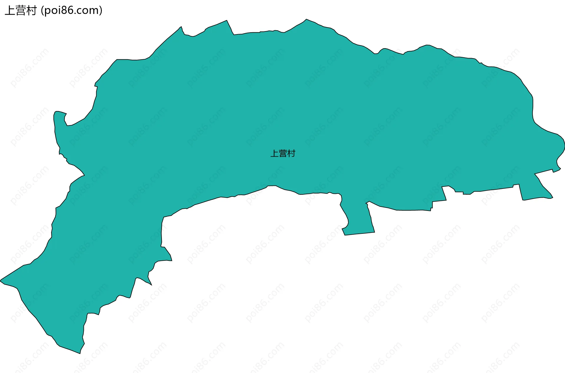 上营村边界地图