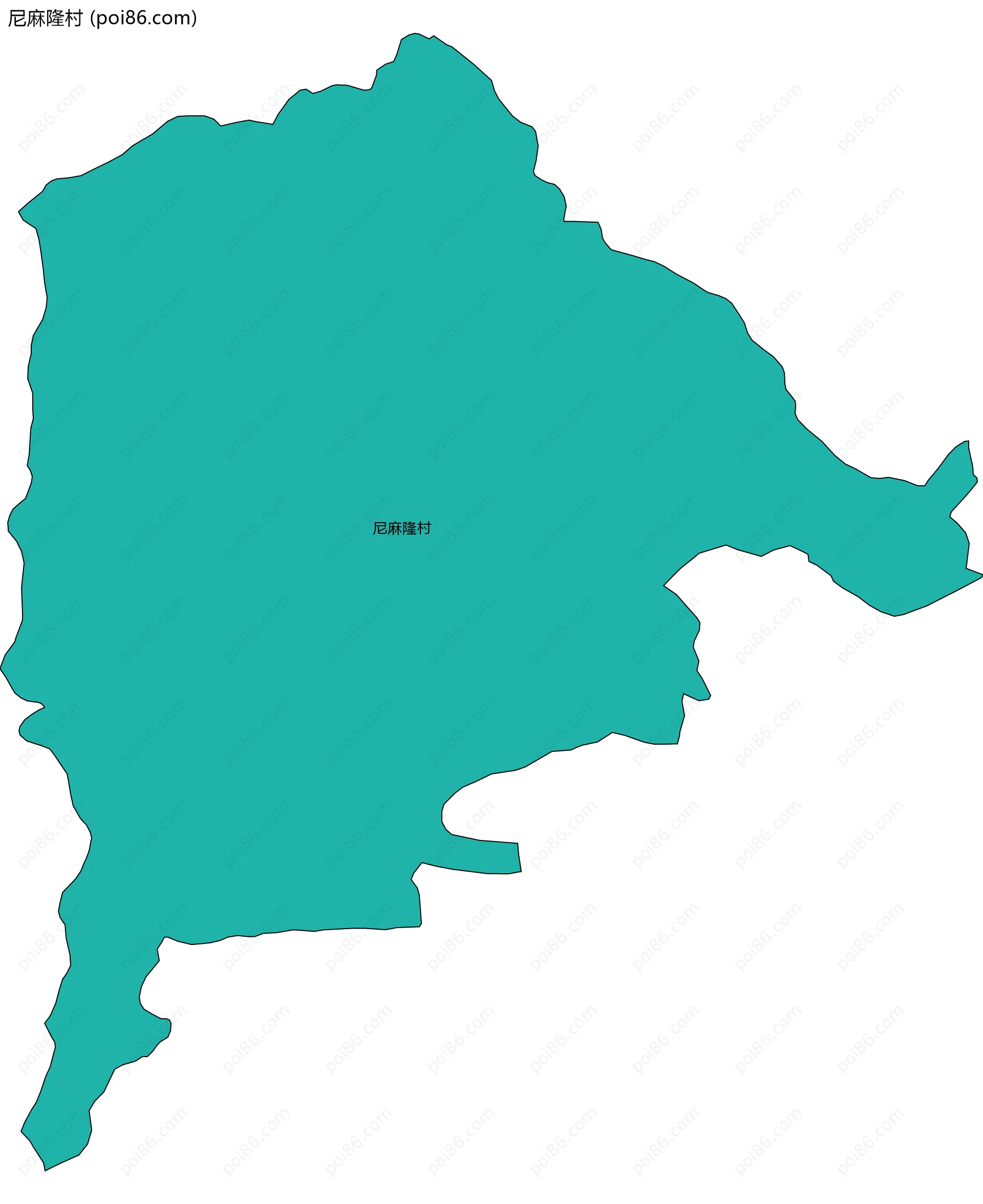 尼麻隆村边界地图