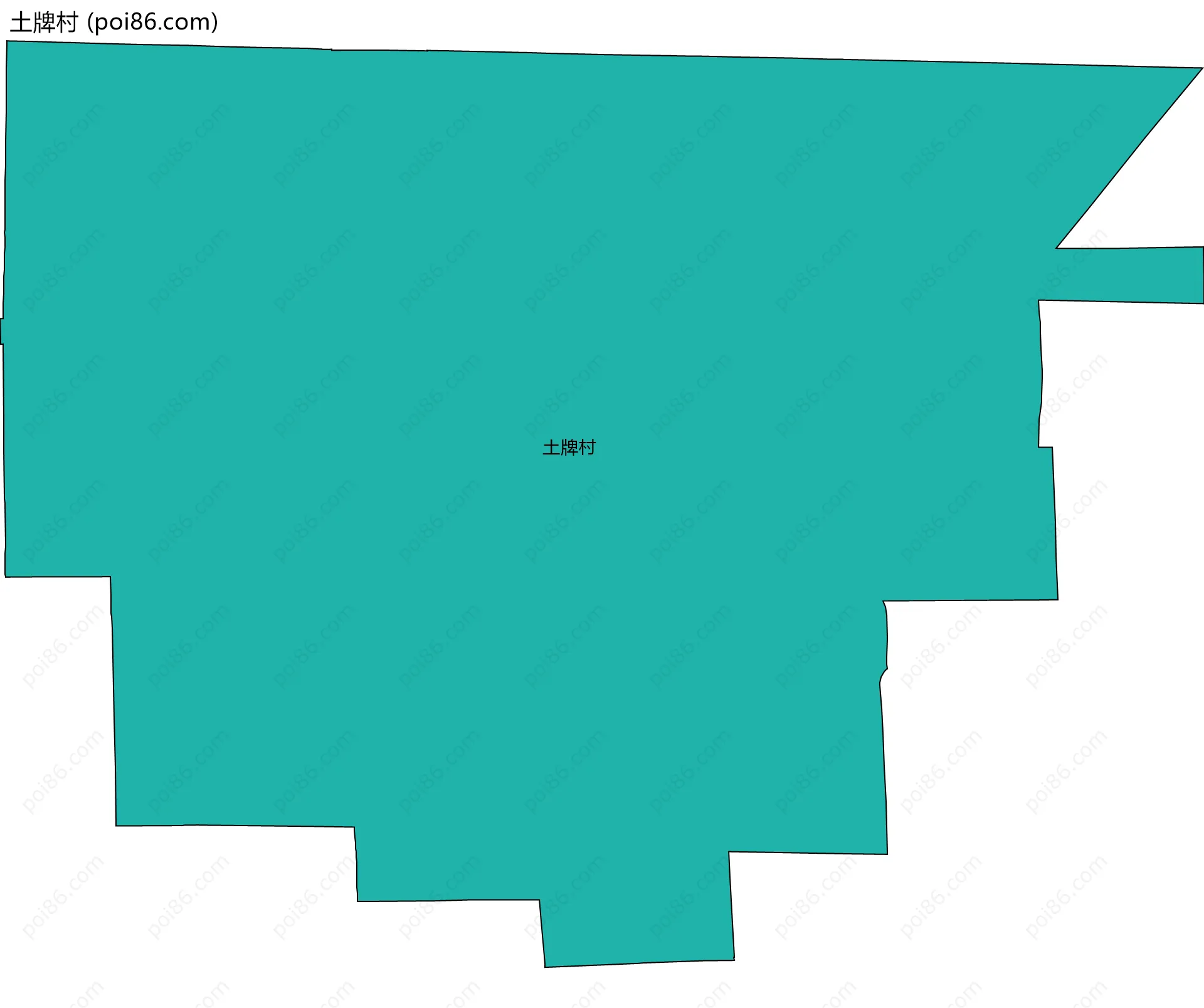 土牌村边界地图
