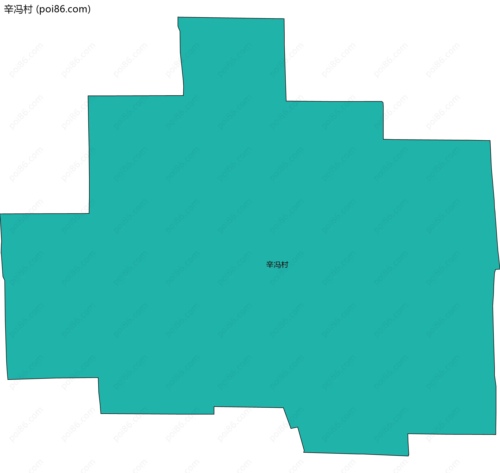 辛冯村边界地图