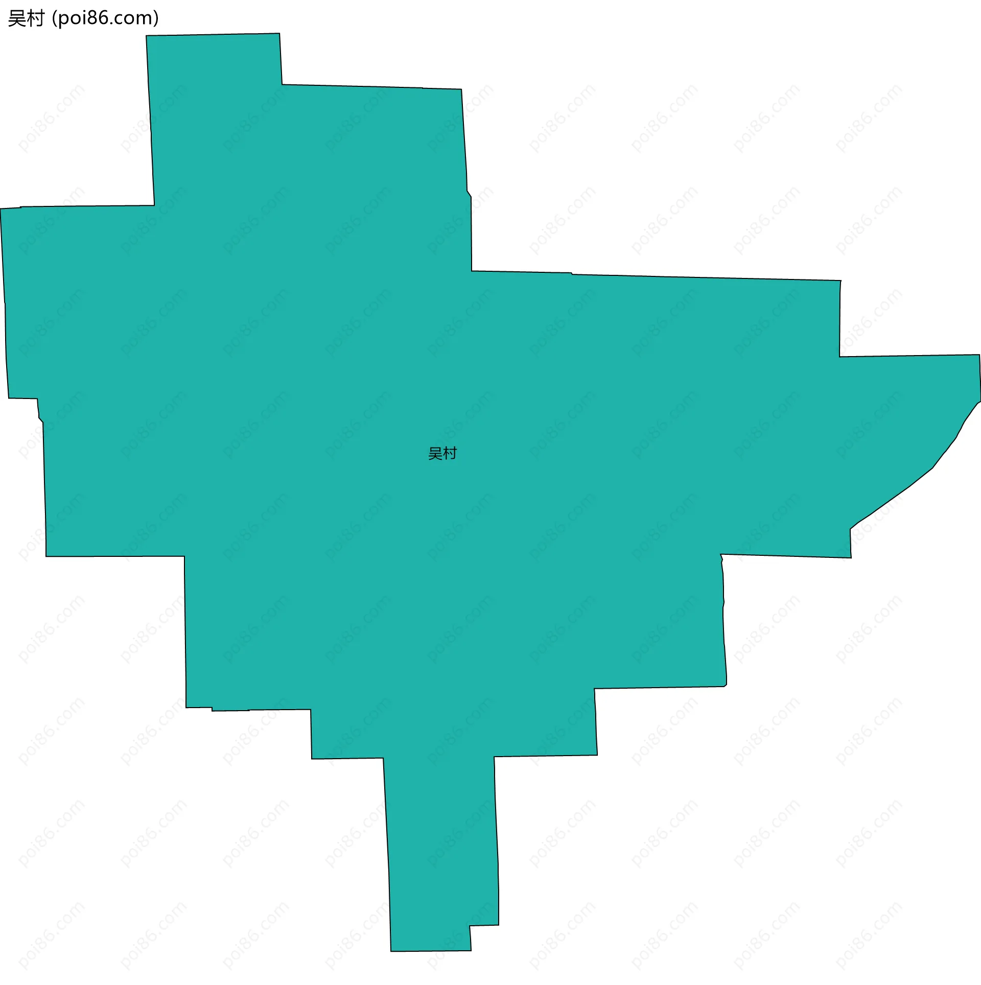 吴村边界地图