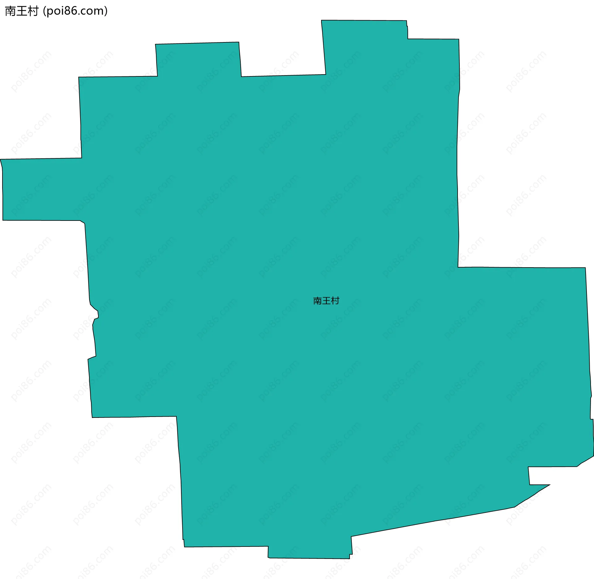 南王村边界地图