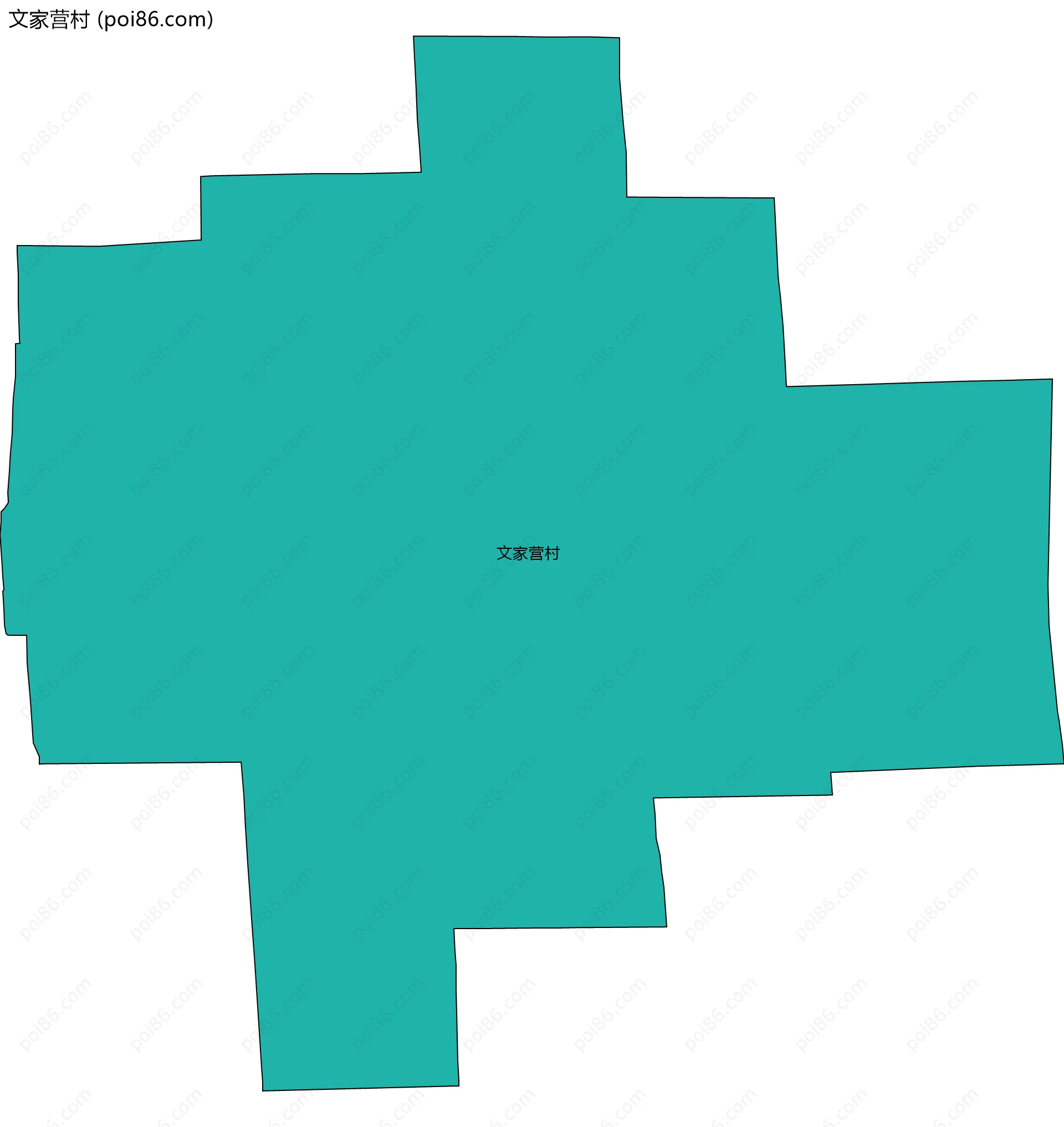 文家营村边界地图