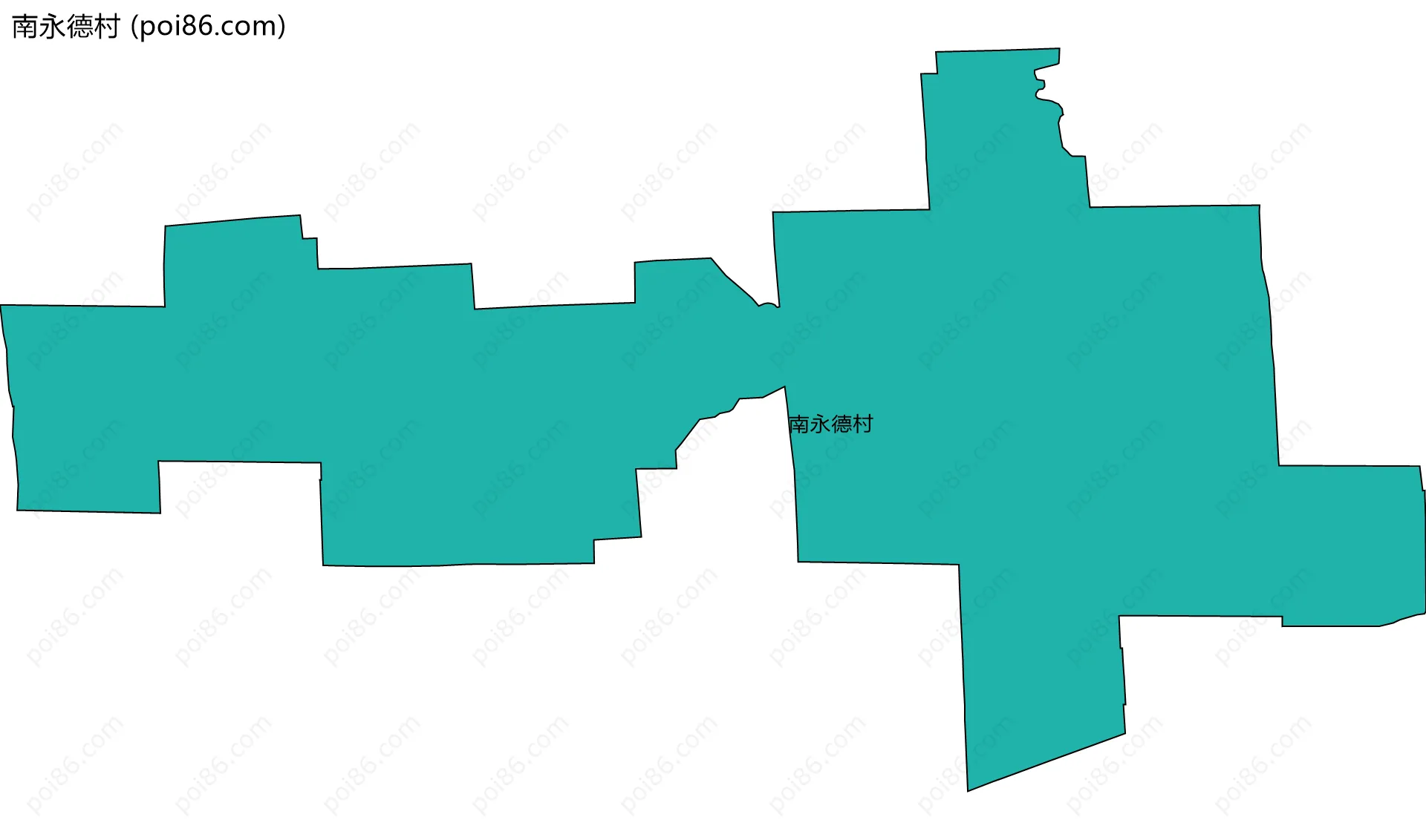 南永德村边界地图