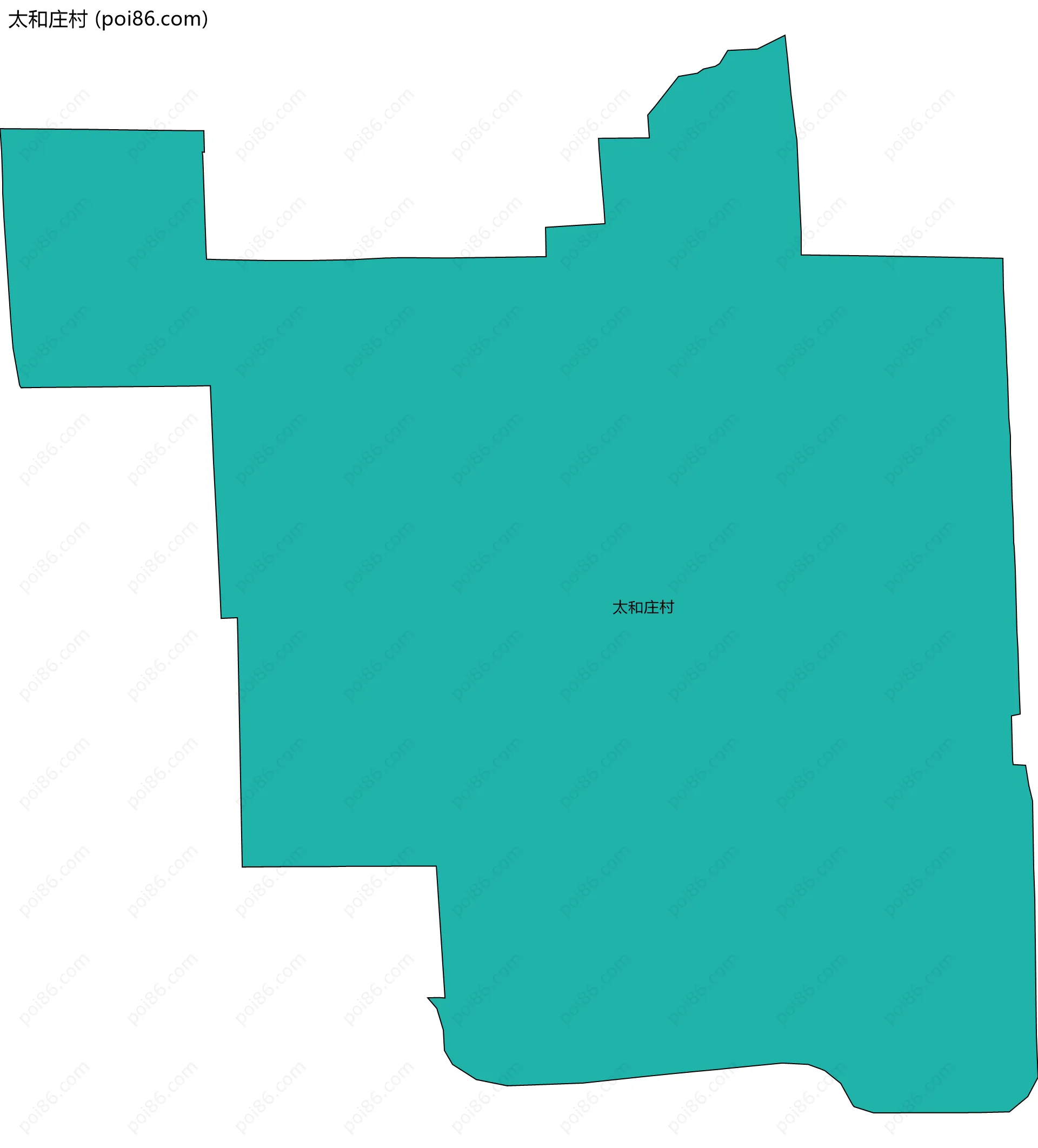 太和庄村边界地图