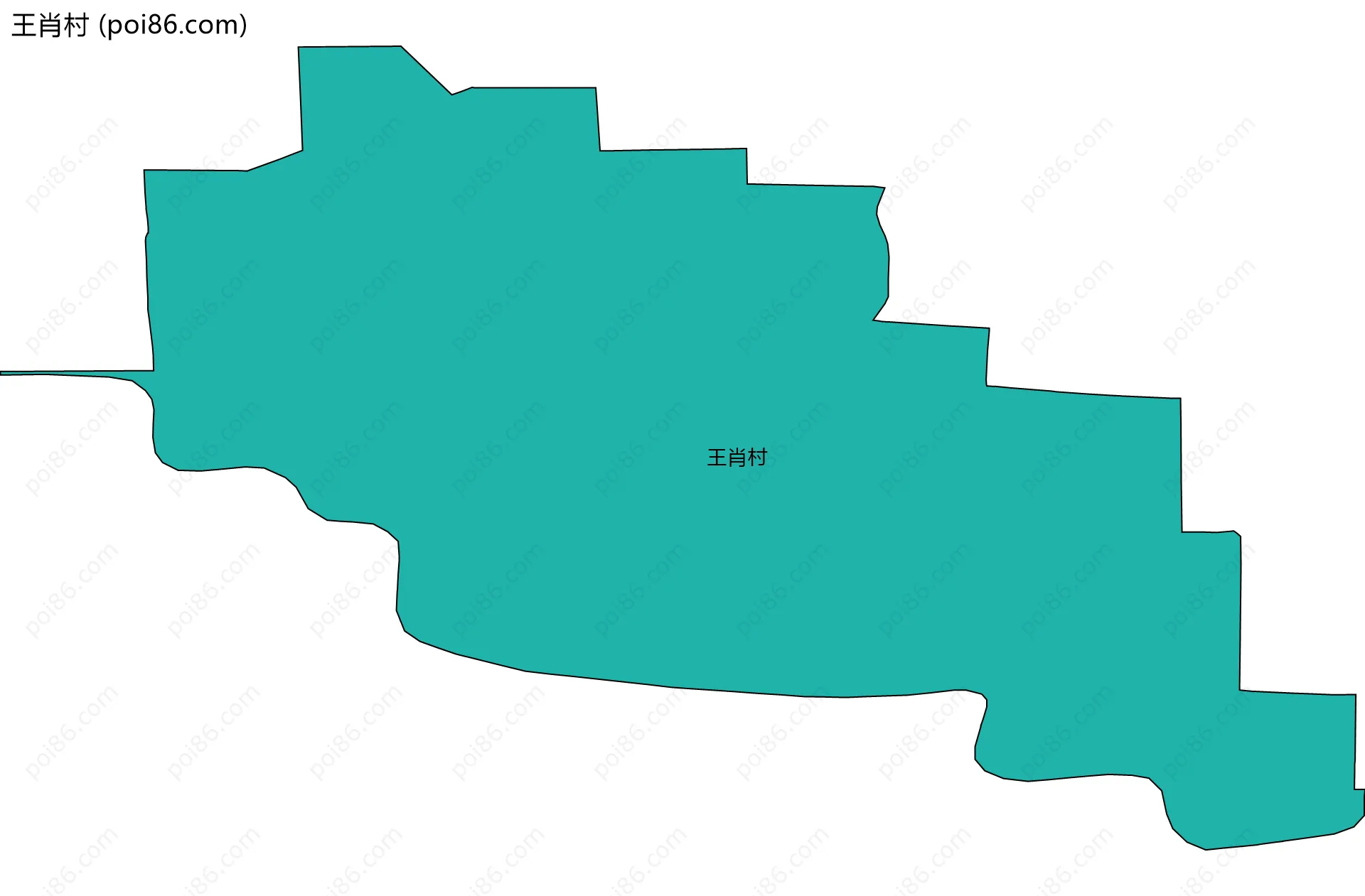 王肖村边界地图