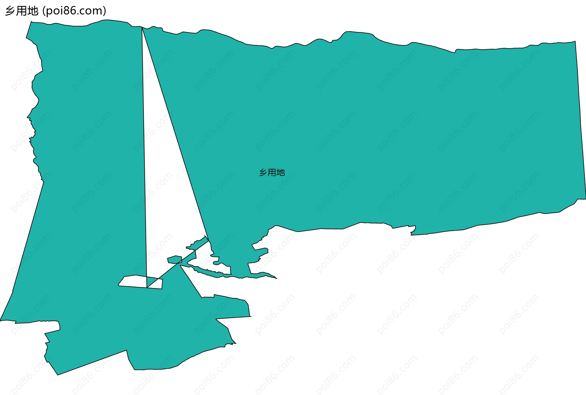 乡用地边界地图