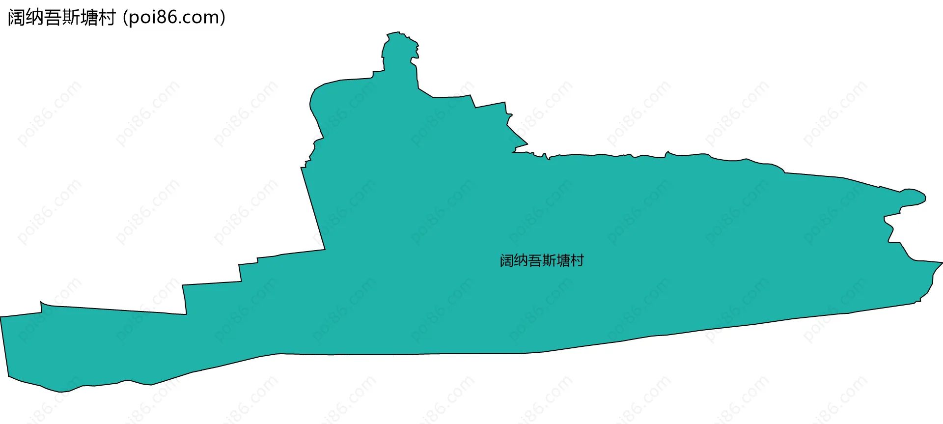 阔纳吾斯塘村边界地图
