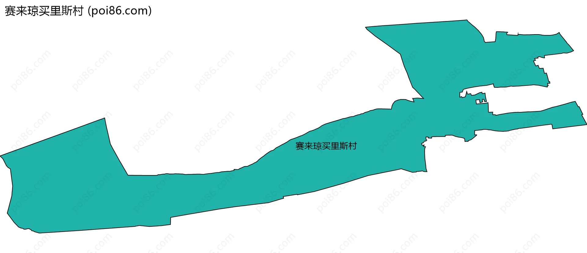 赛来琼买里斯村边界地图