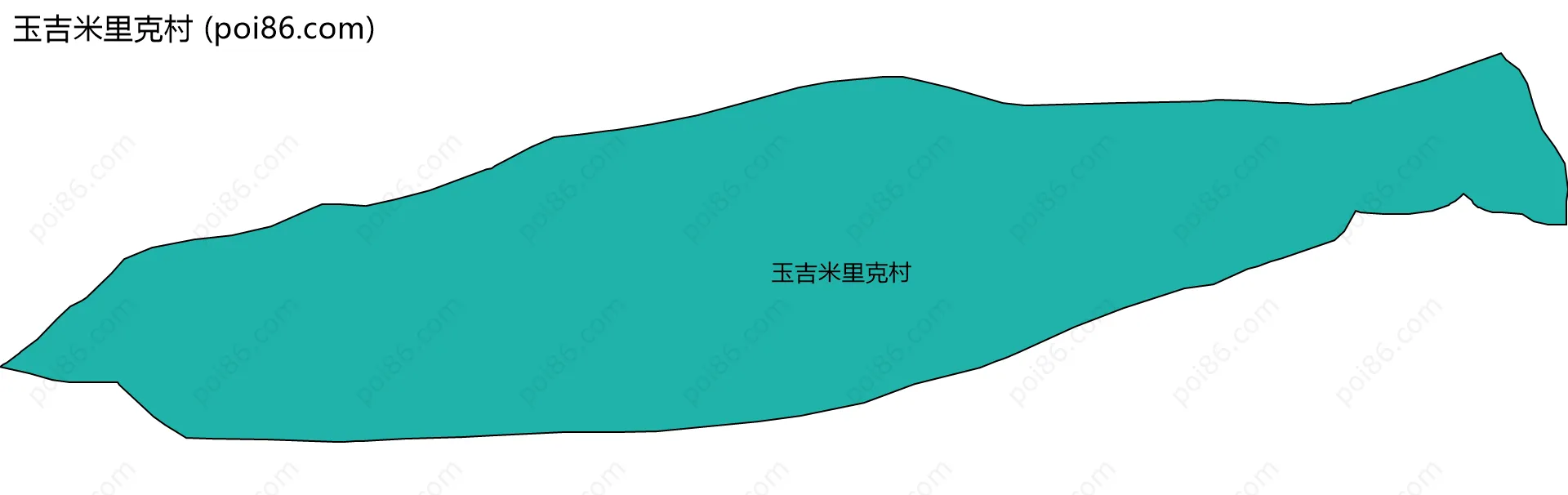 玉吉米里克村边界地图