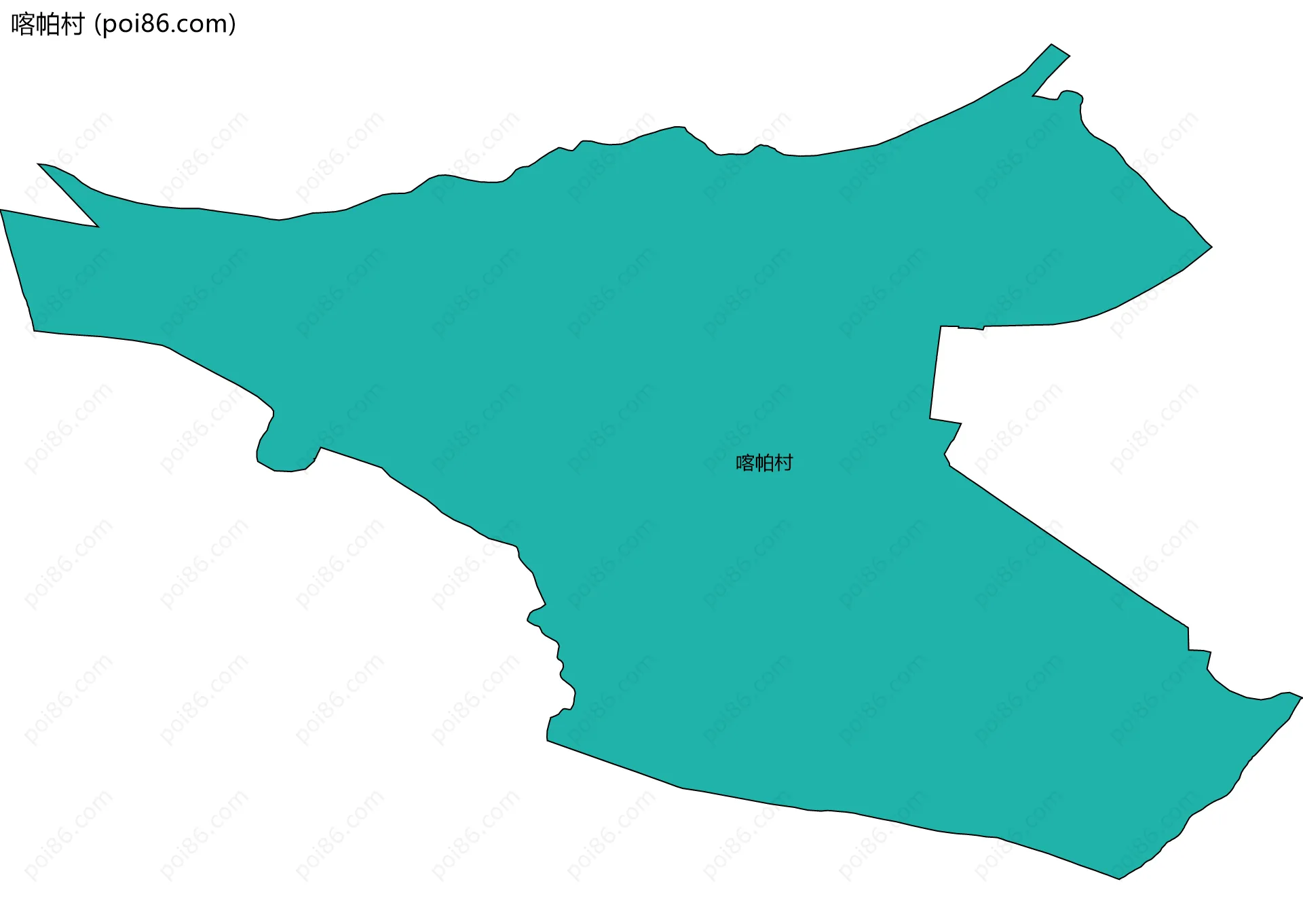 喀帕村边界地图