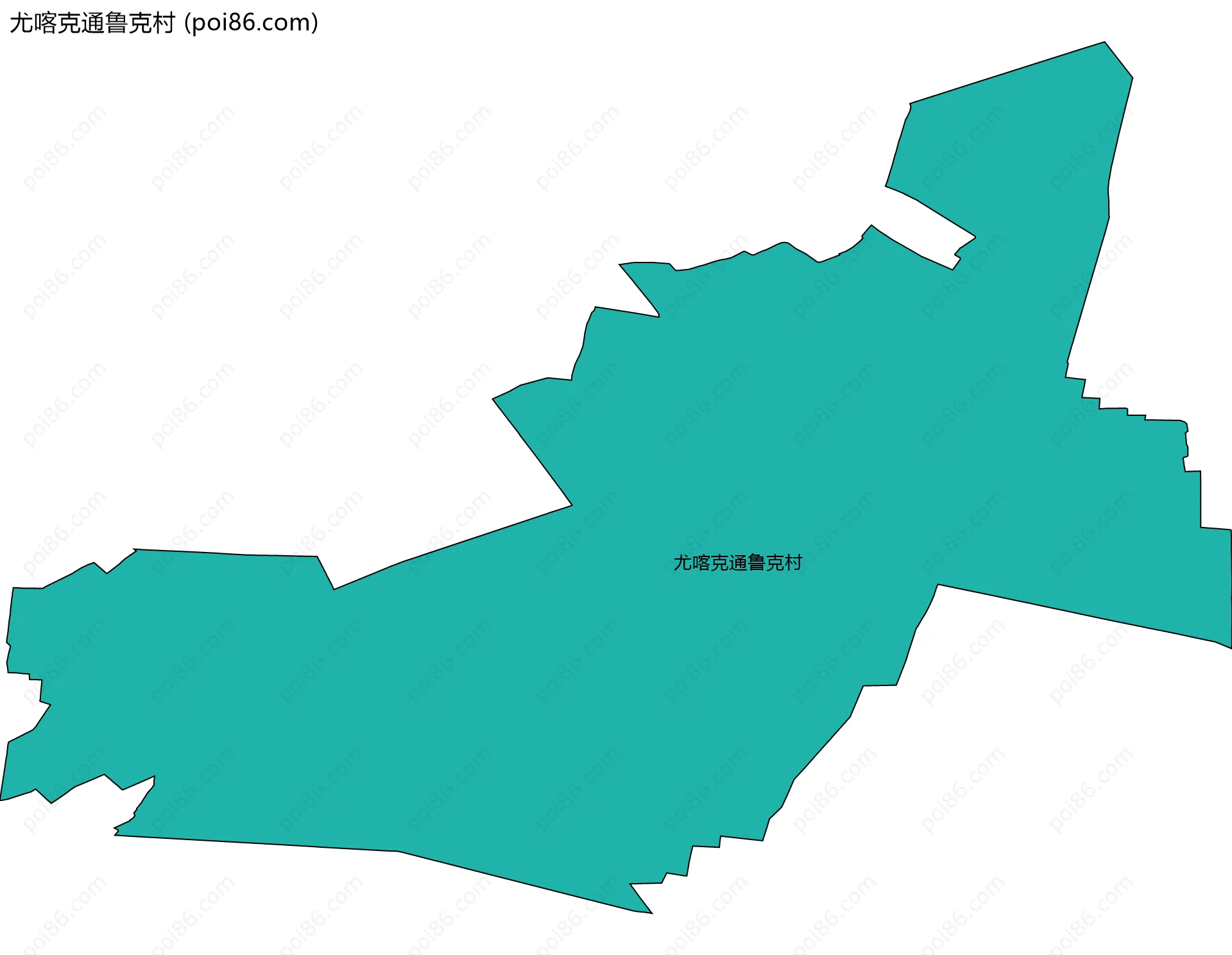 尤喀克通鲁克村边界地图