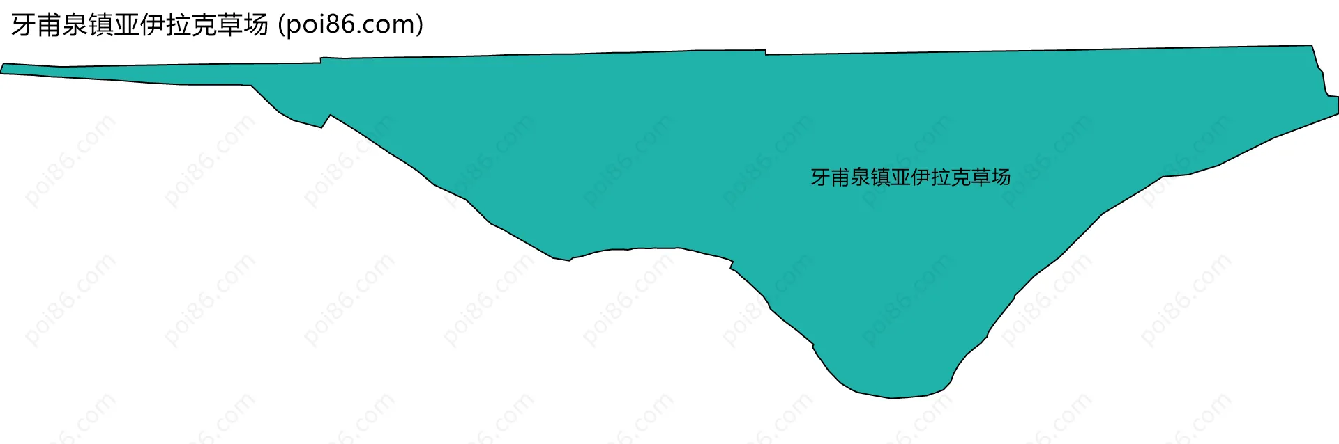 牙甫泉镇亚伊拉克草场边界地图