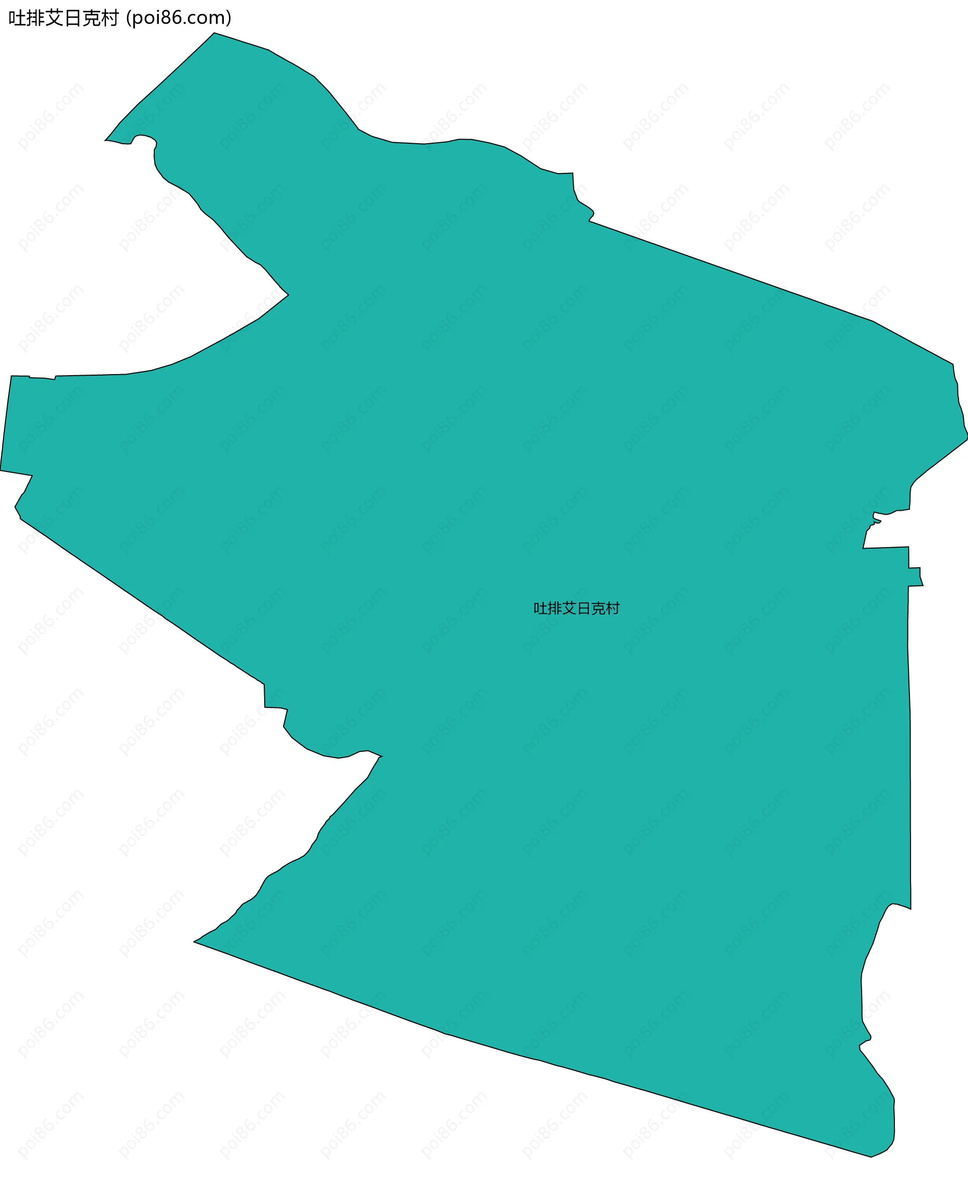 吐排艾日克村边界地图