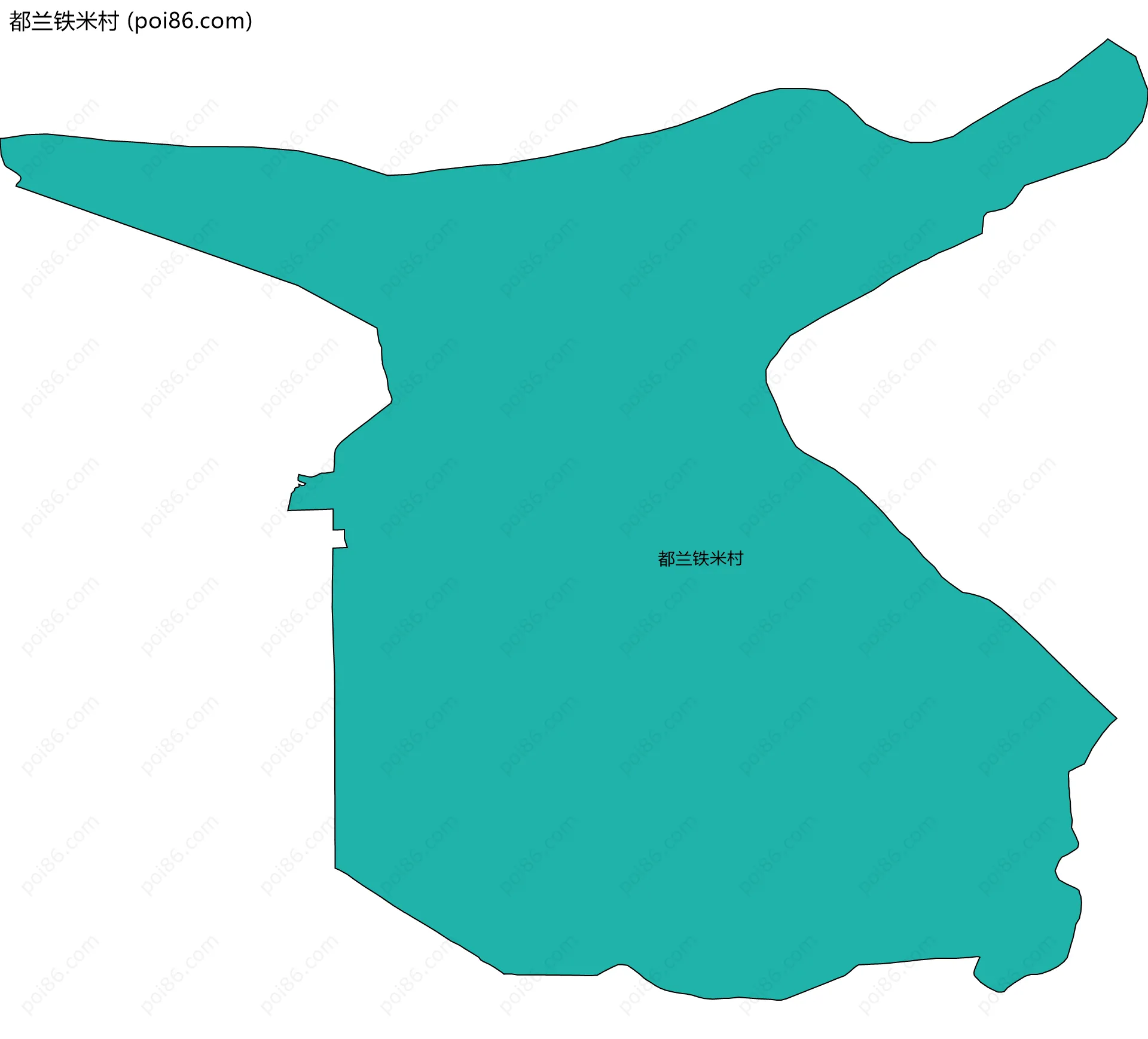 都兰铁米村边界地图