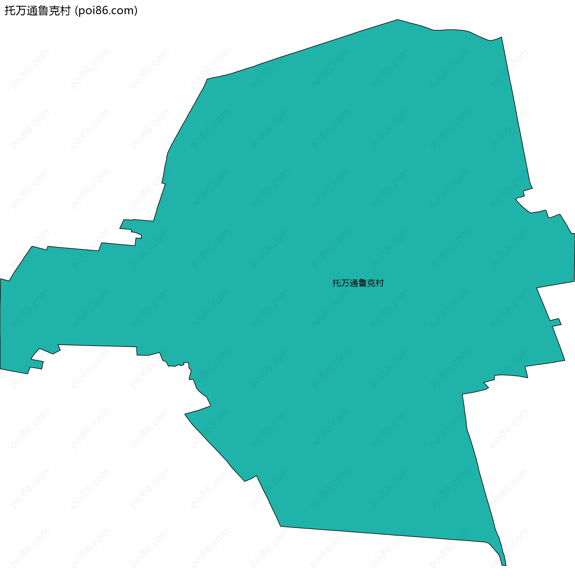 托万通鲁克村边界地图