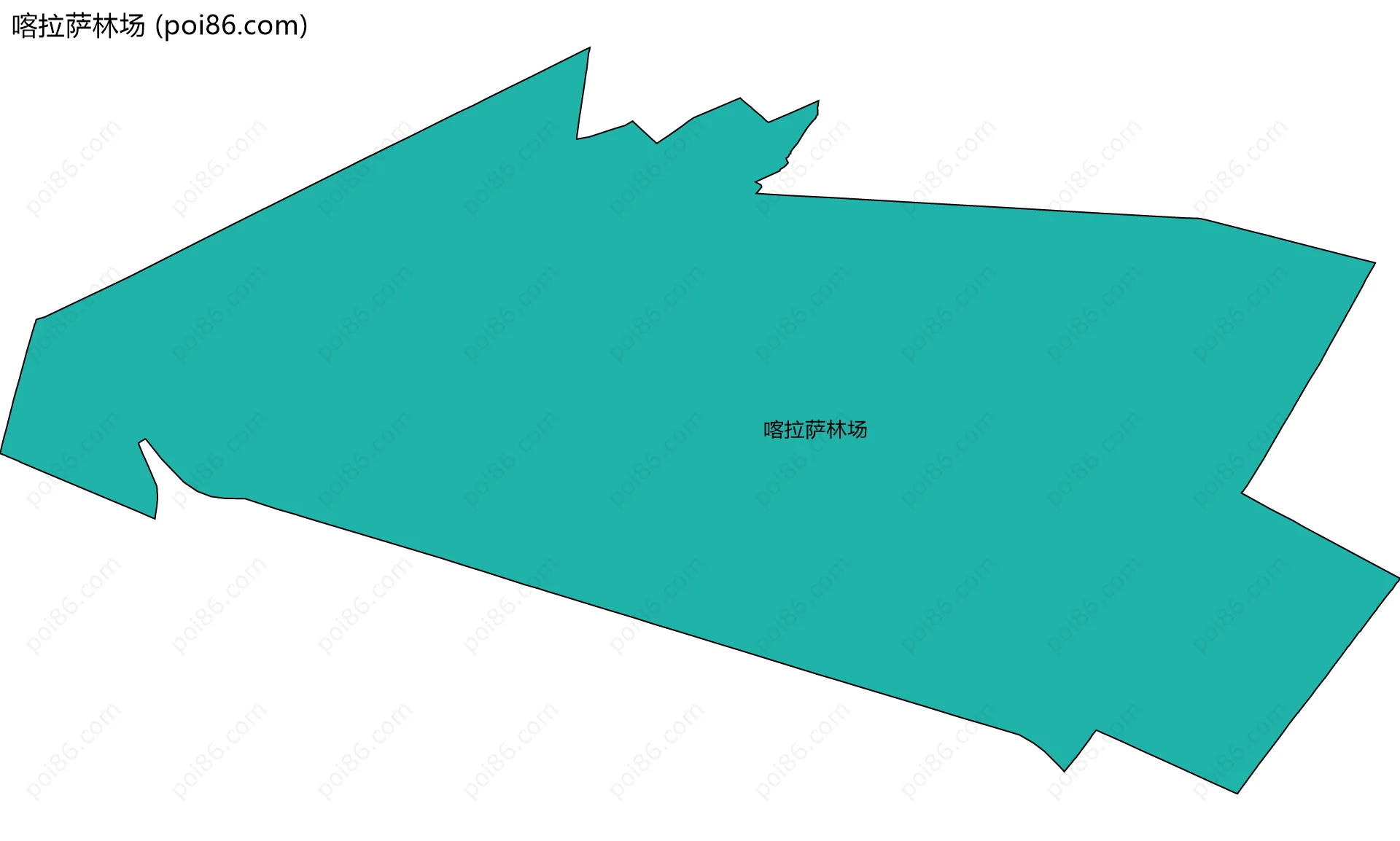 喀拉萨林场边界地图