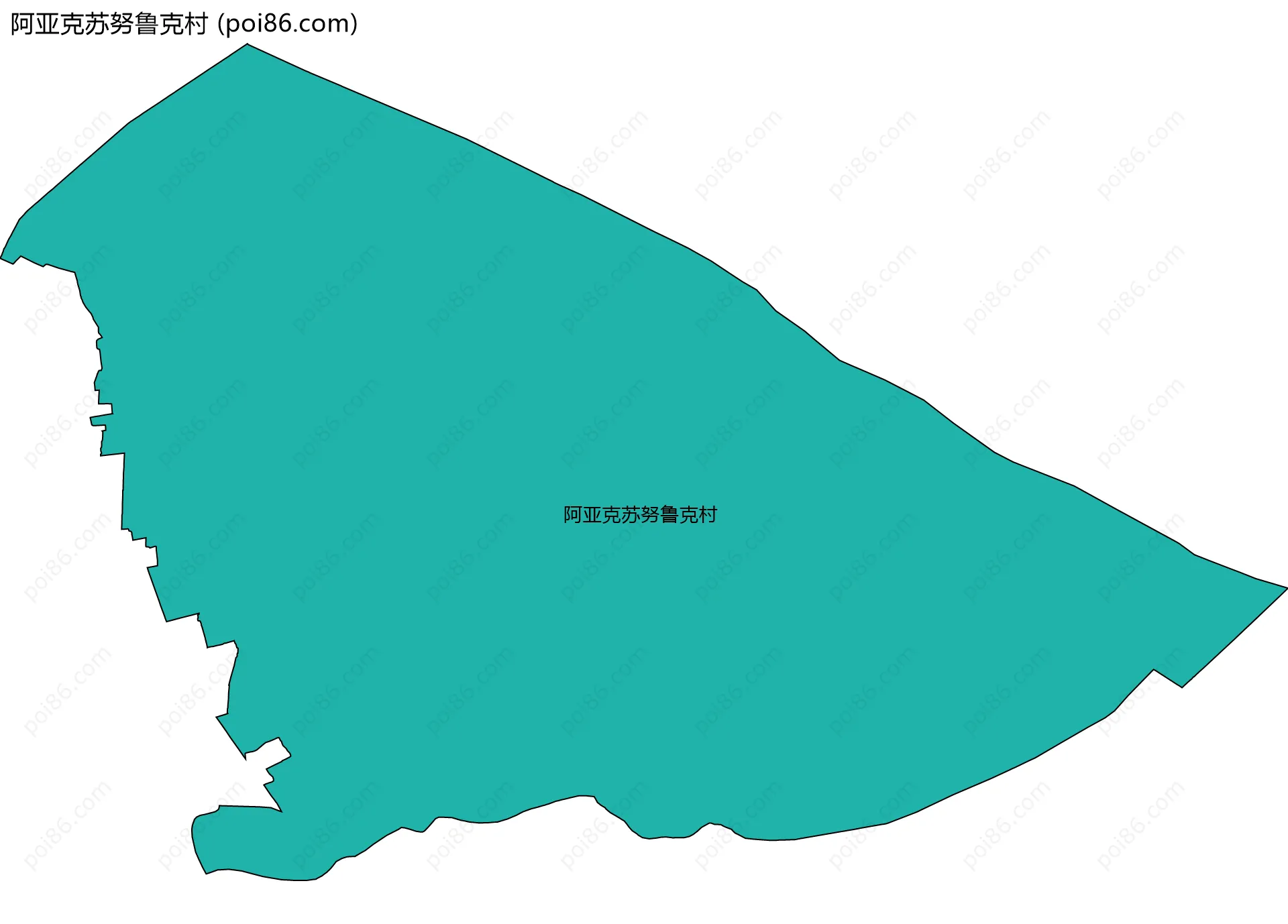 阿亚克苏努鲁克村边界地图
