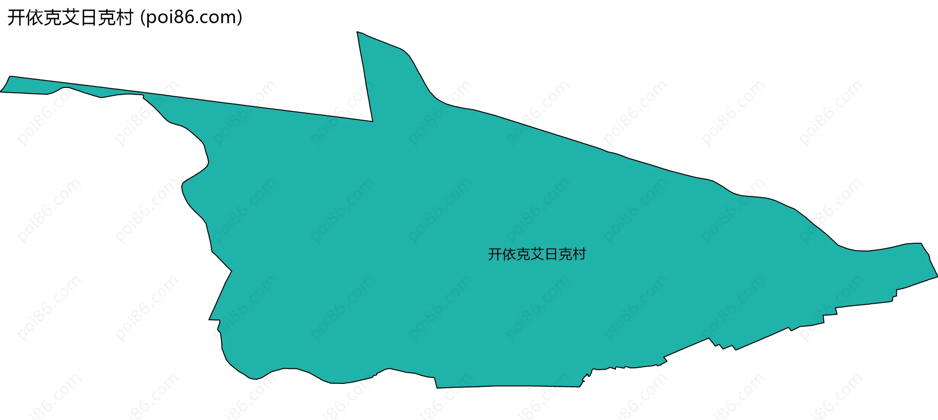 开依克艾日克村边界地图