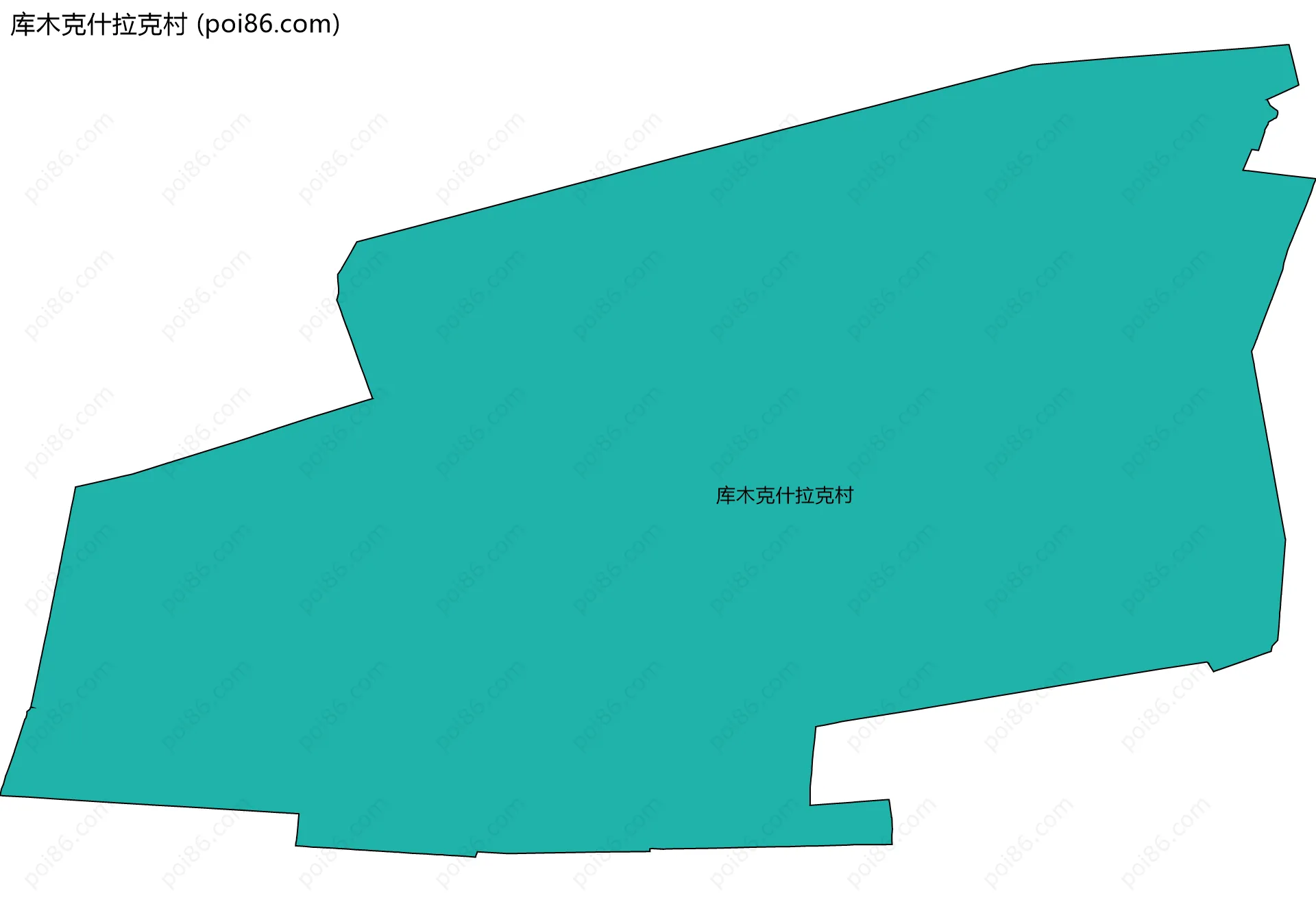 库木克什拉克村边界地图