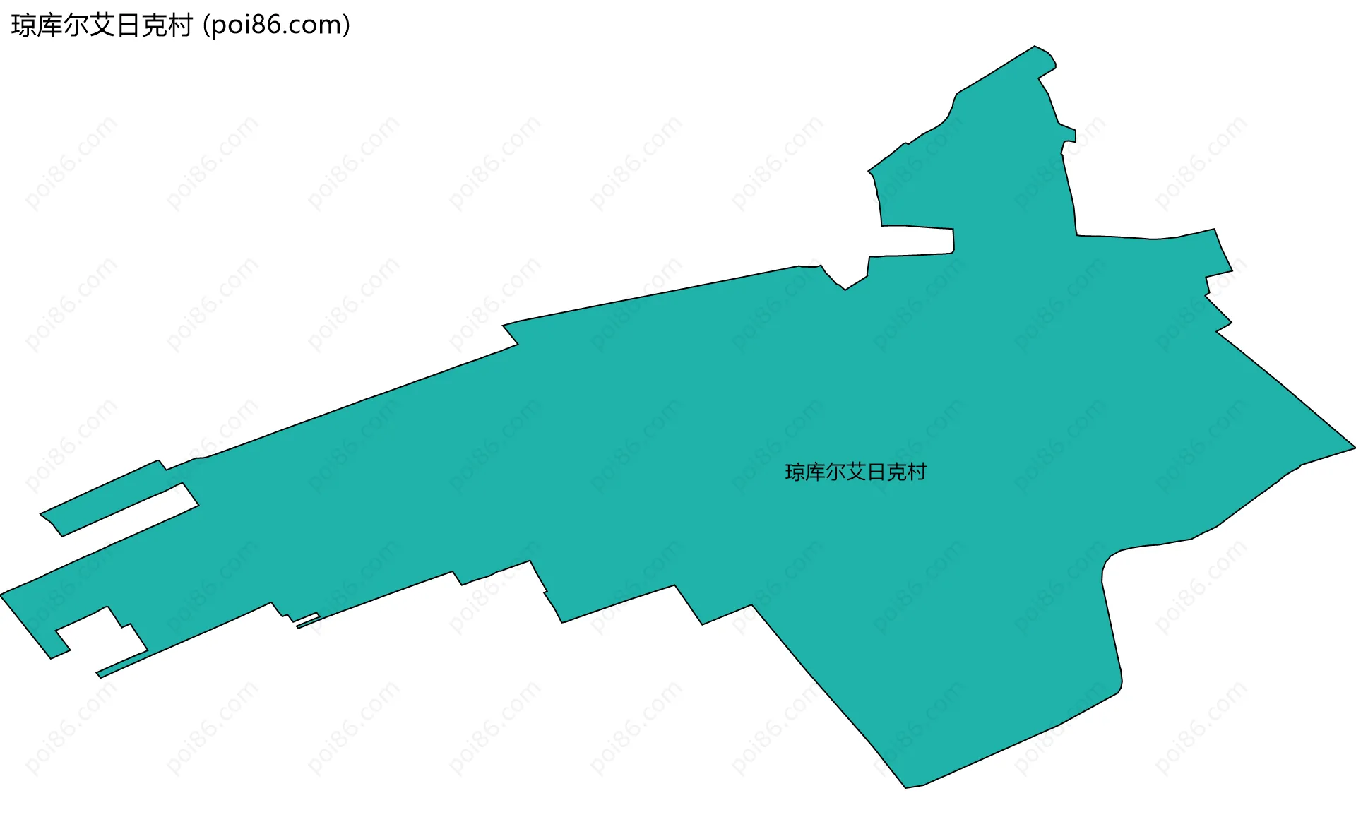琼库尔艾日克村边界地图