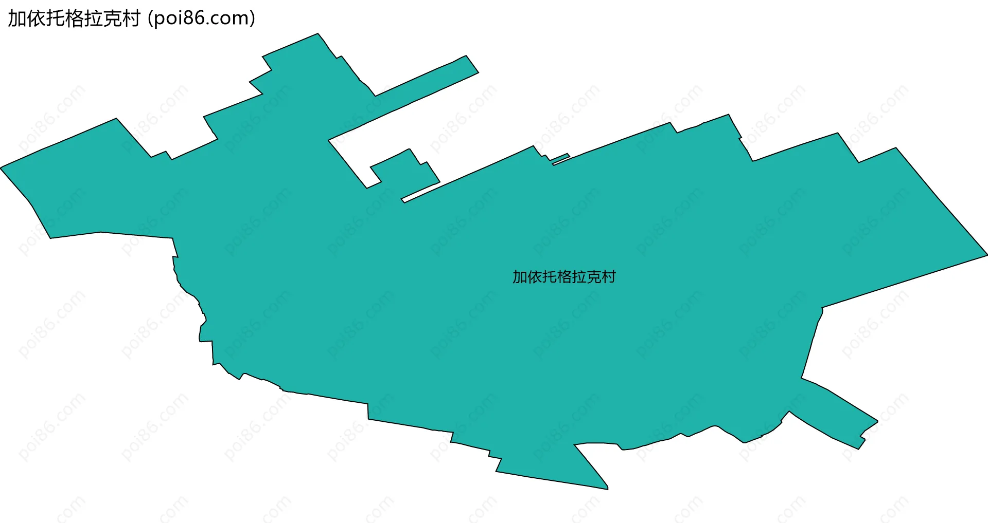 加依托格拉克村边界地图