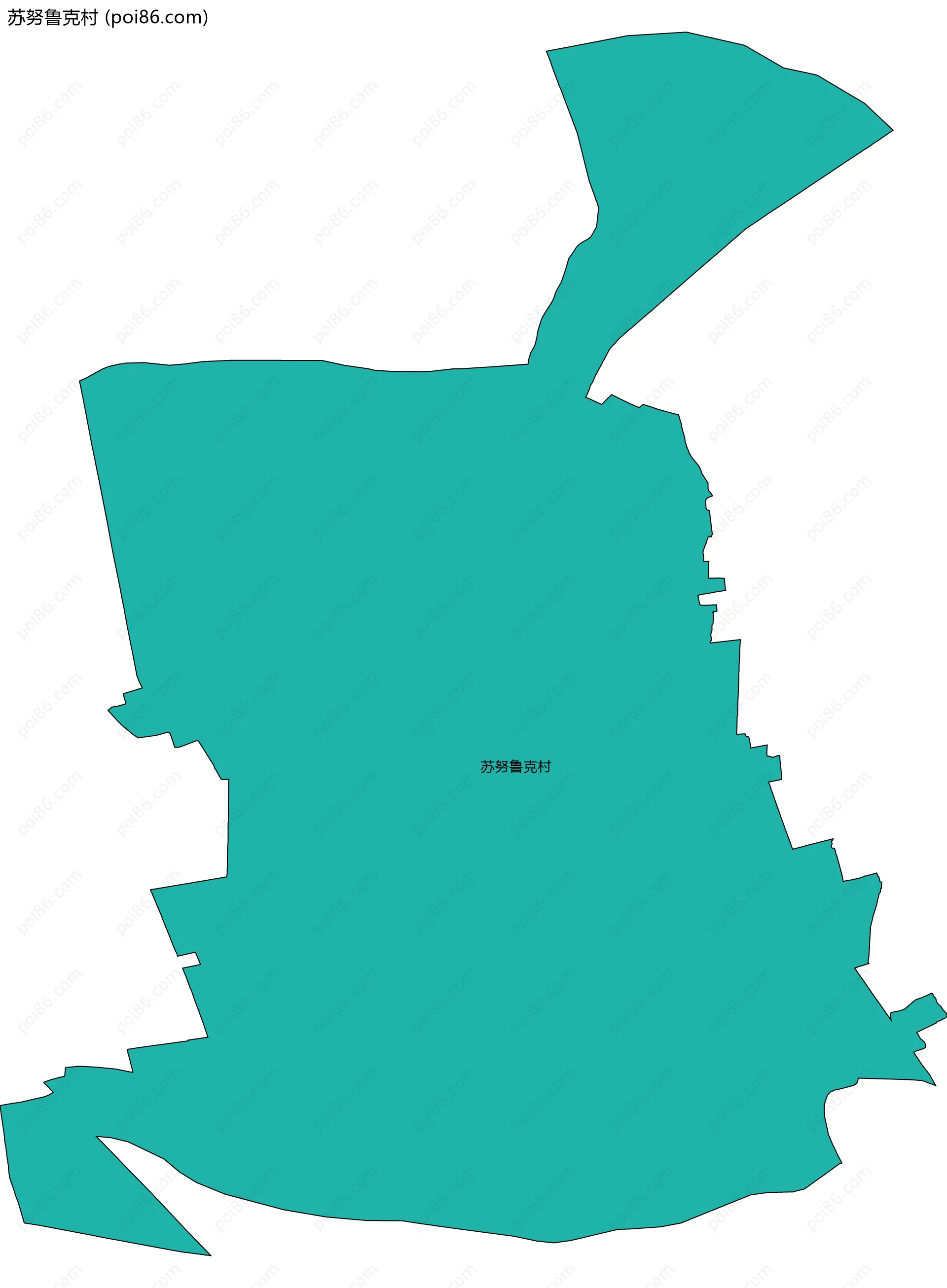 苏努鲁克村边界地图