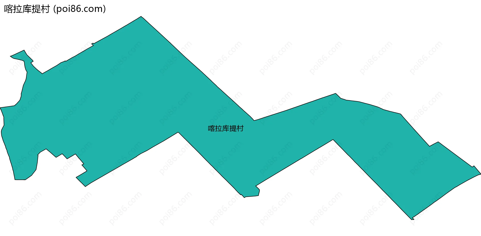 喀拉库提村边界地图