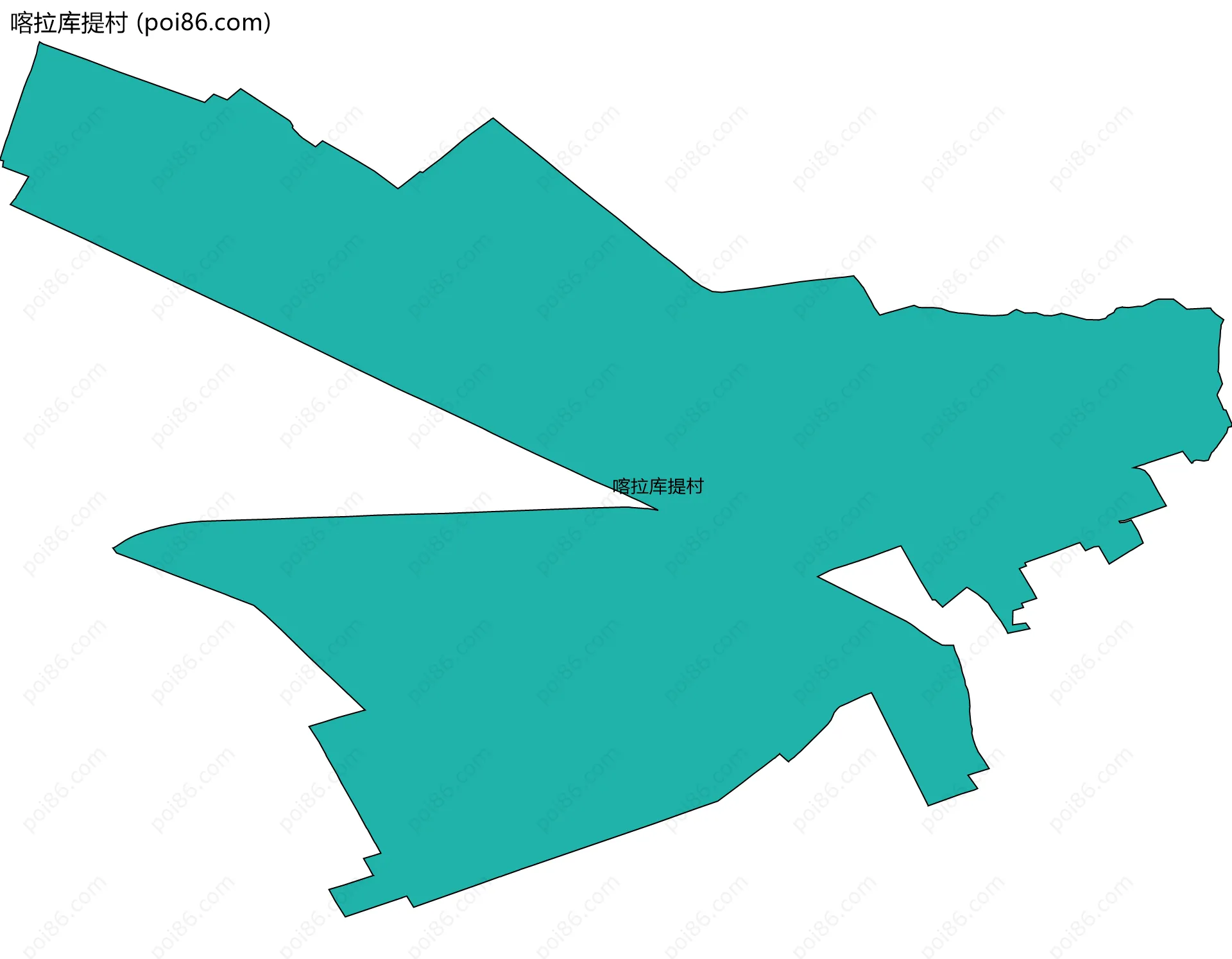 喀拉库提村边界地图