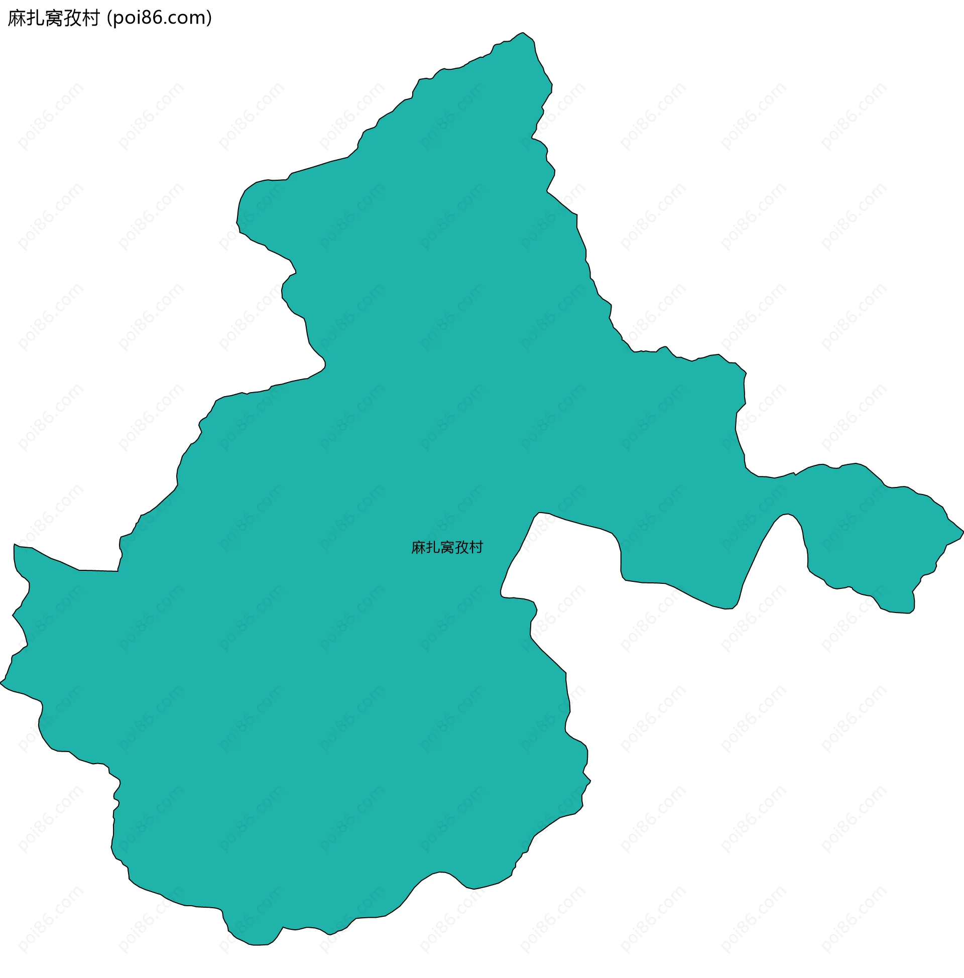 麻扎窝孜村边界地图