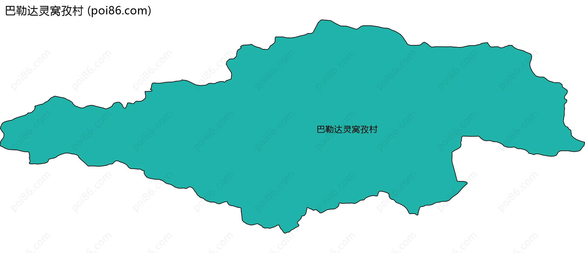 巴勒达灵窝孜村边界地图