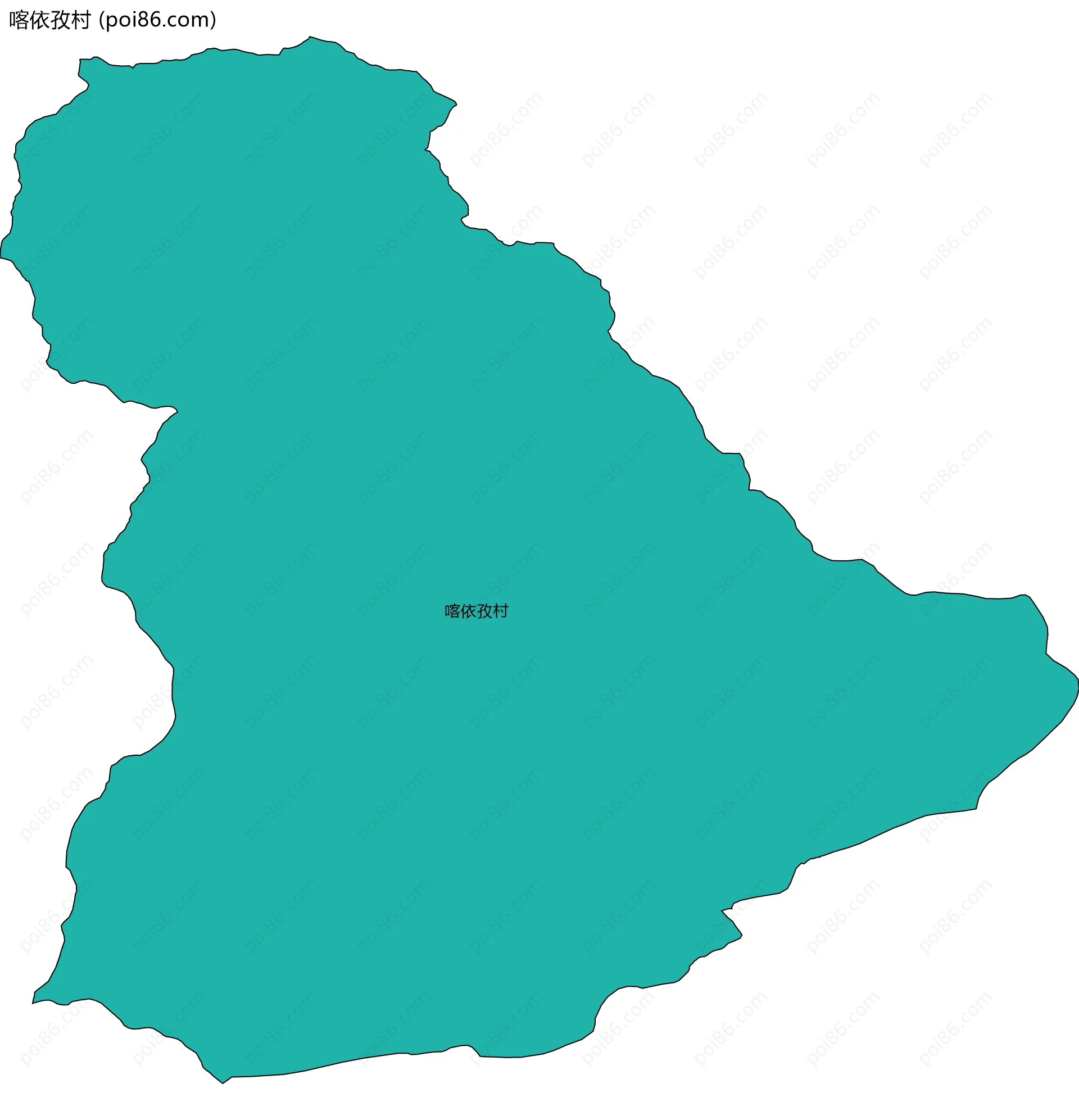 喀依孜村边界地图
