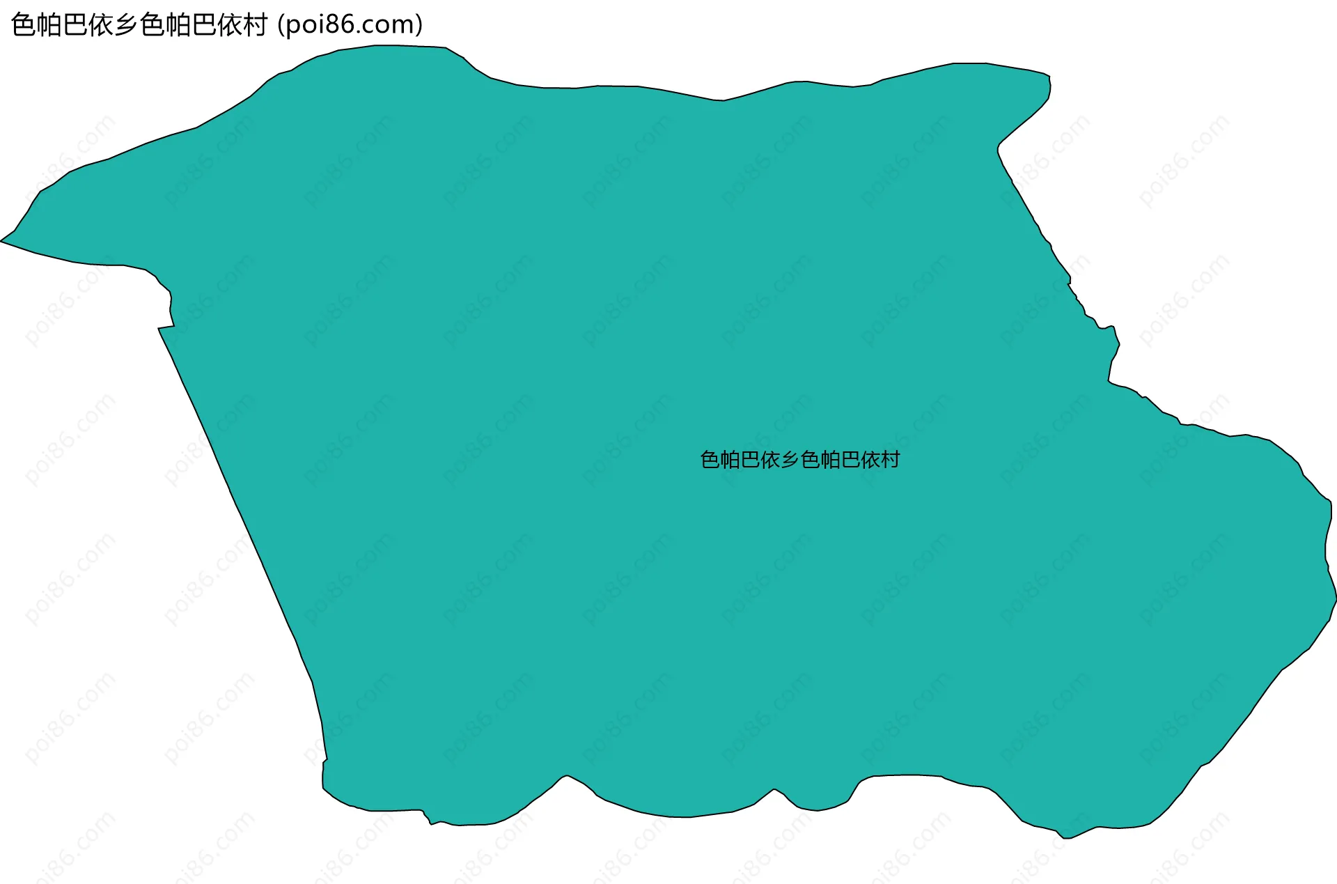 色帕巴依乡色帕巴依村边界地图