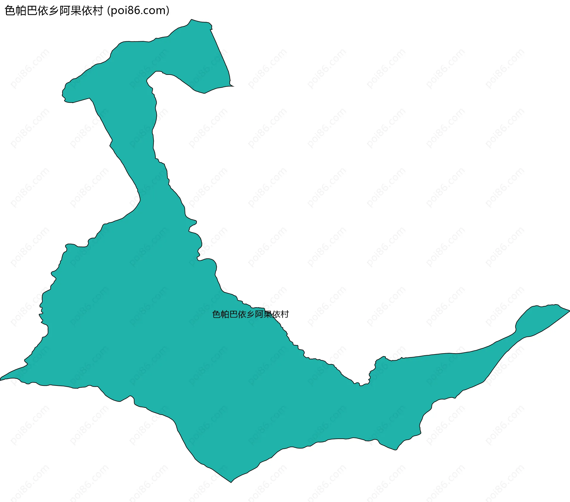 色帕巴依乡阿果依村边界地图