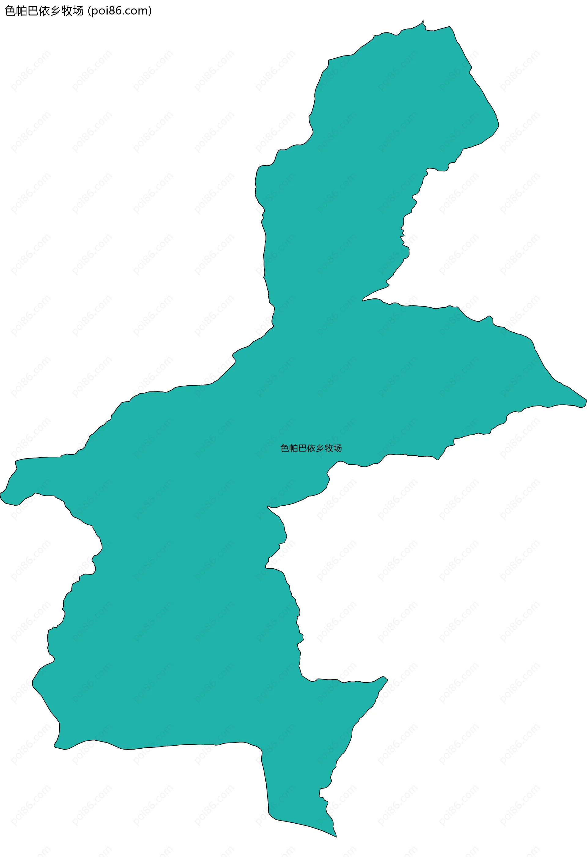 色帕巴依乡牧场边界地图