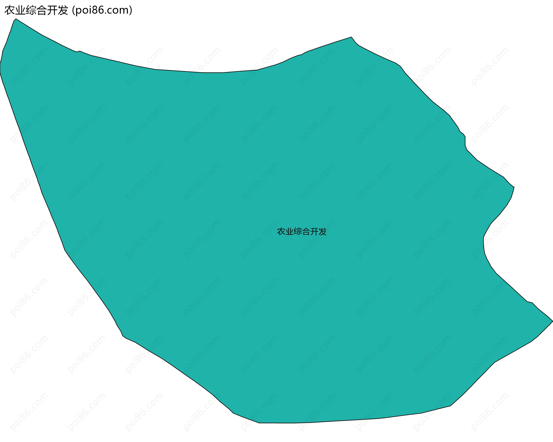 农业综合开发边界地图