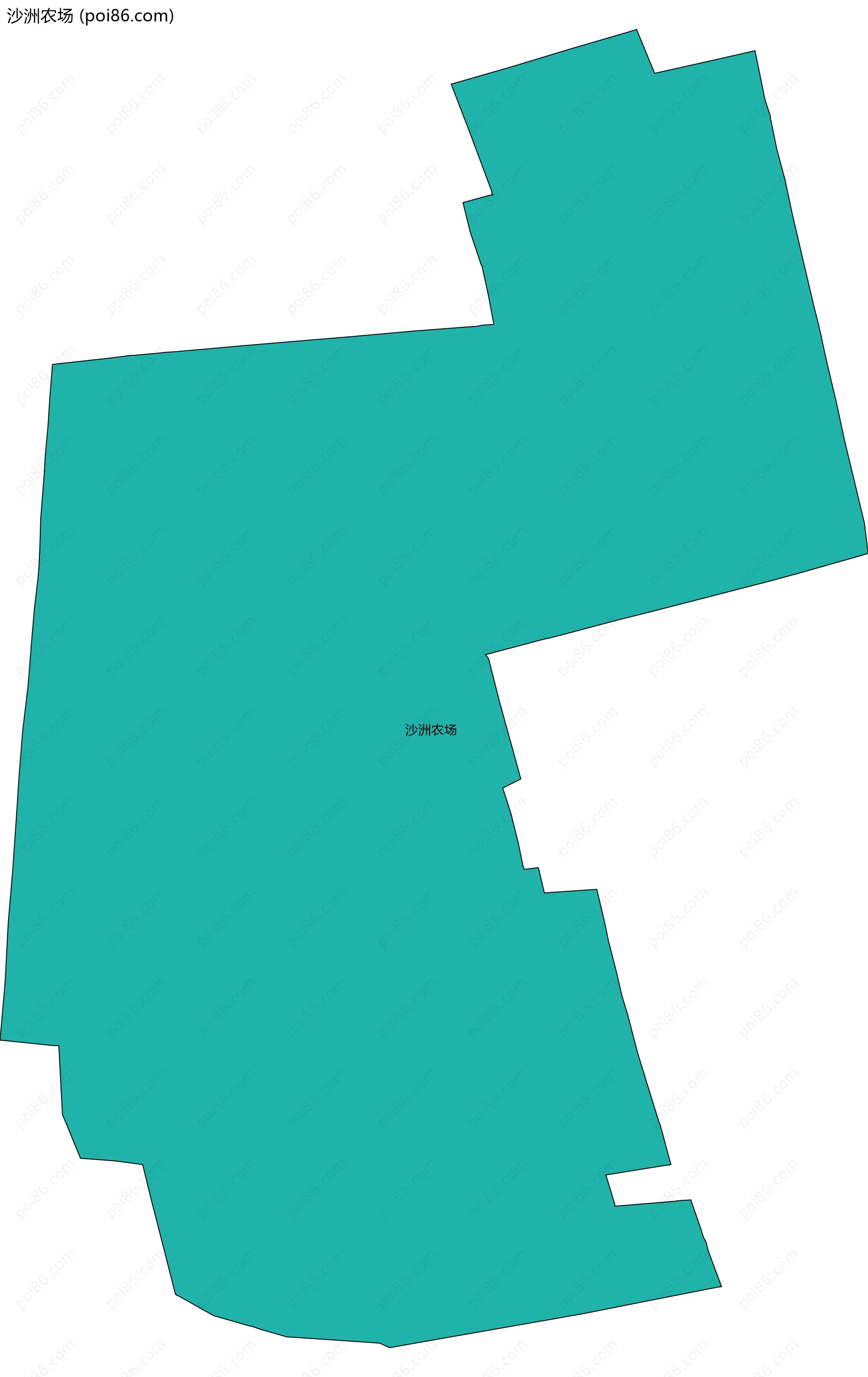 沙洲农场边界地图