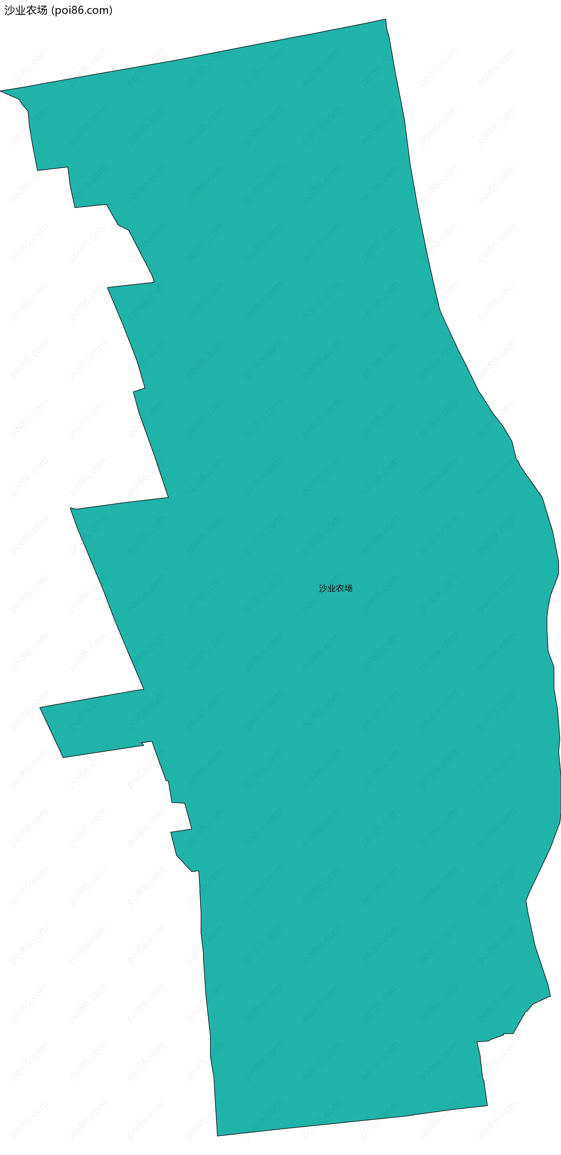 沙业农场边界地图