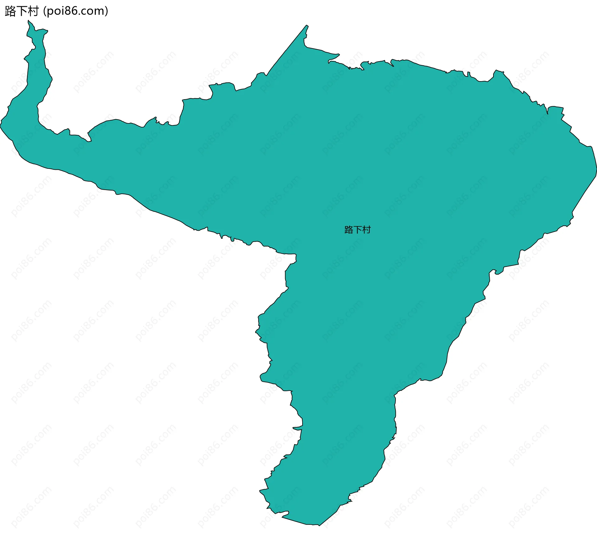 路下村边界地图