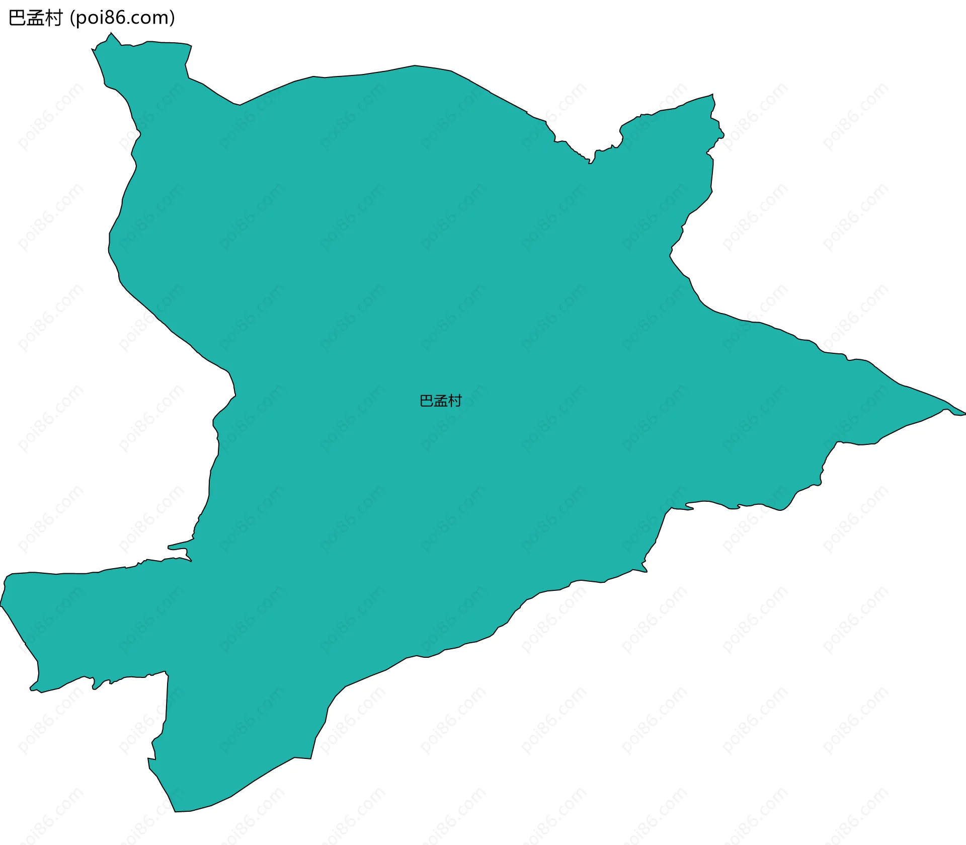 巴孟村边界地图