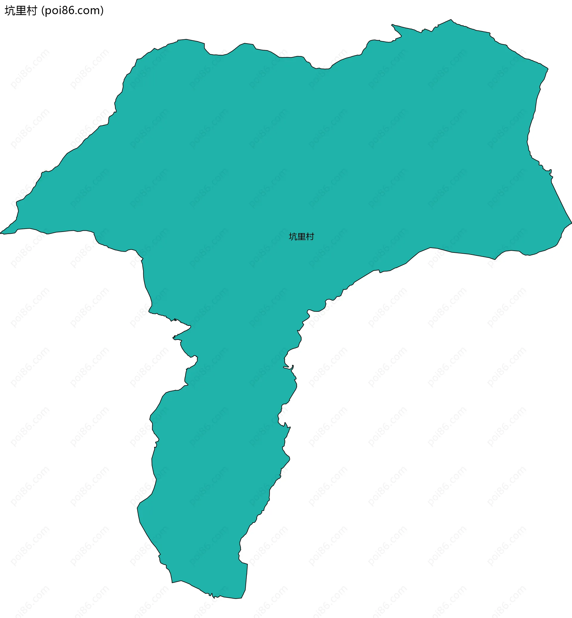 坑里村边界地图