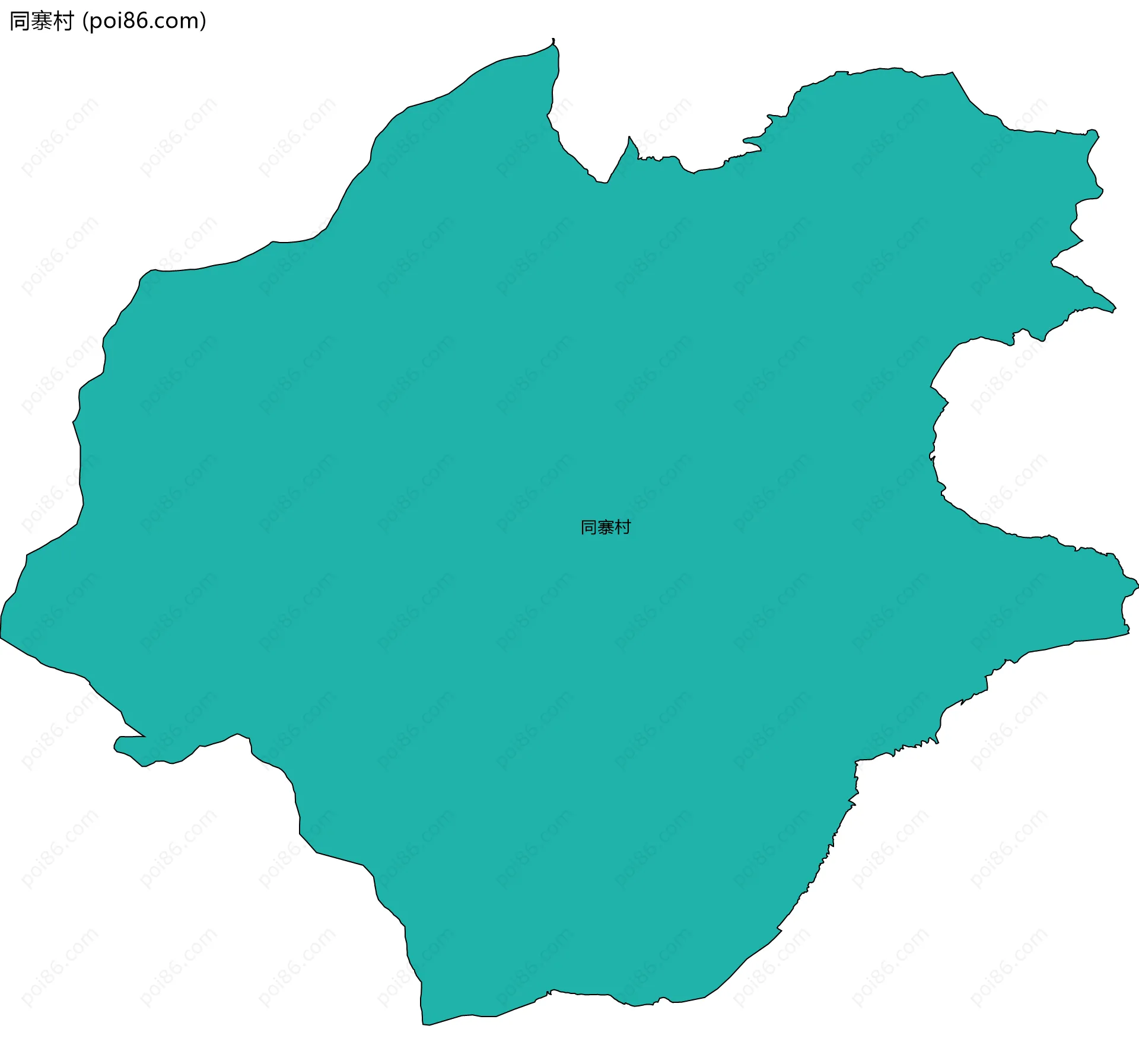 同寨村边界地图