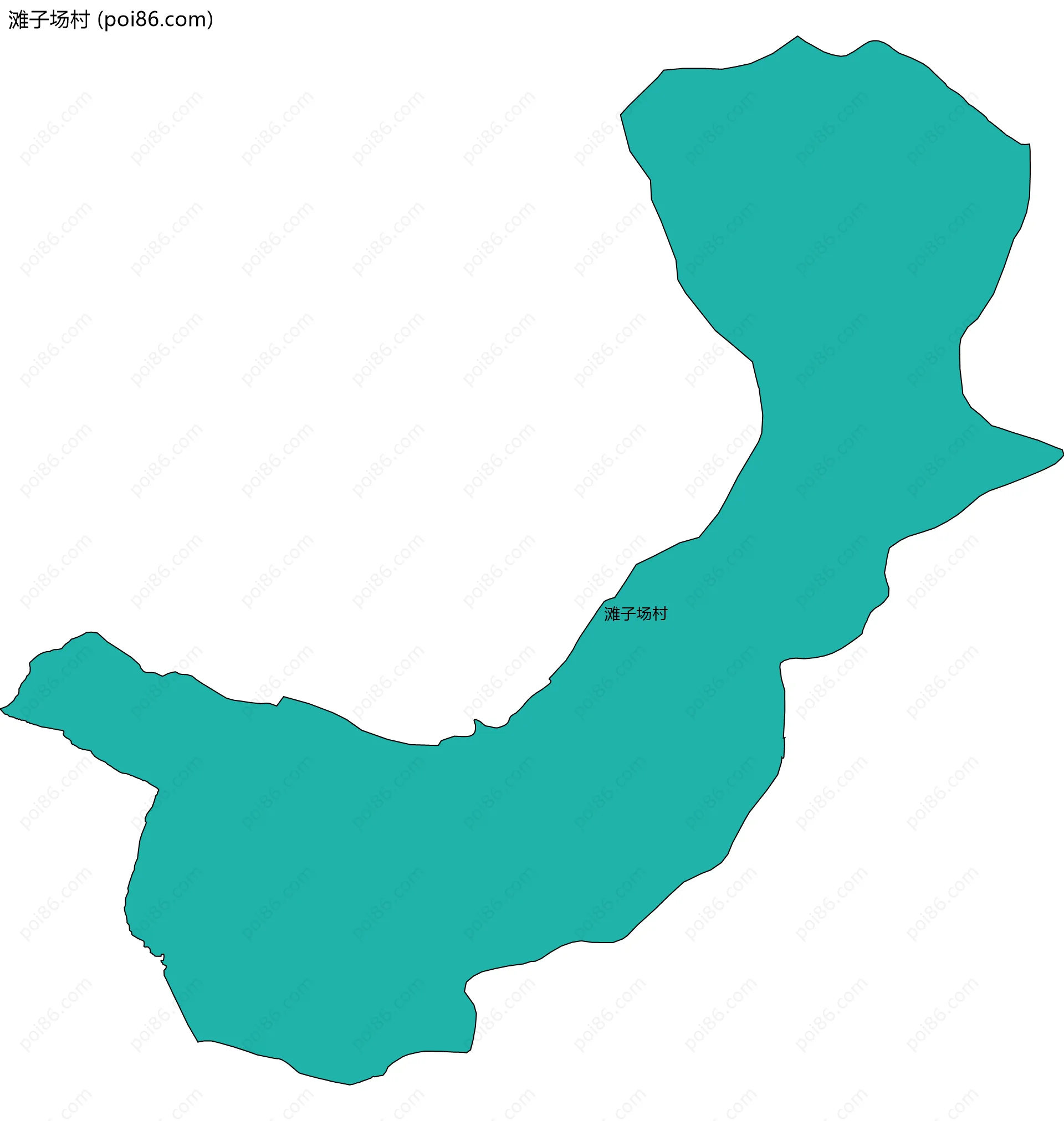 滩子场村边界地图