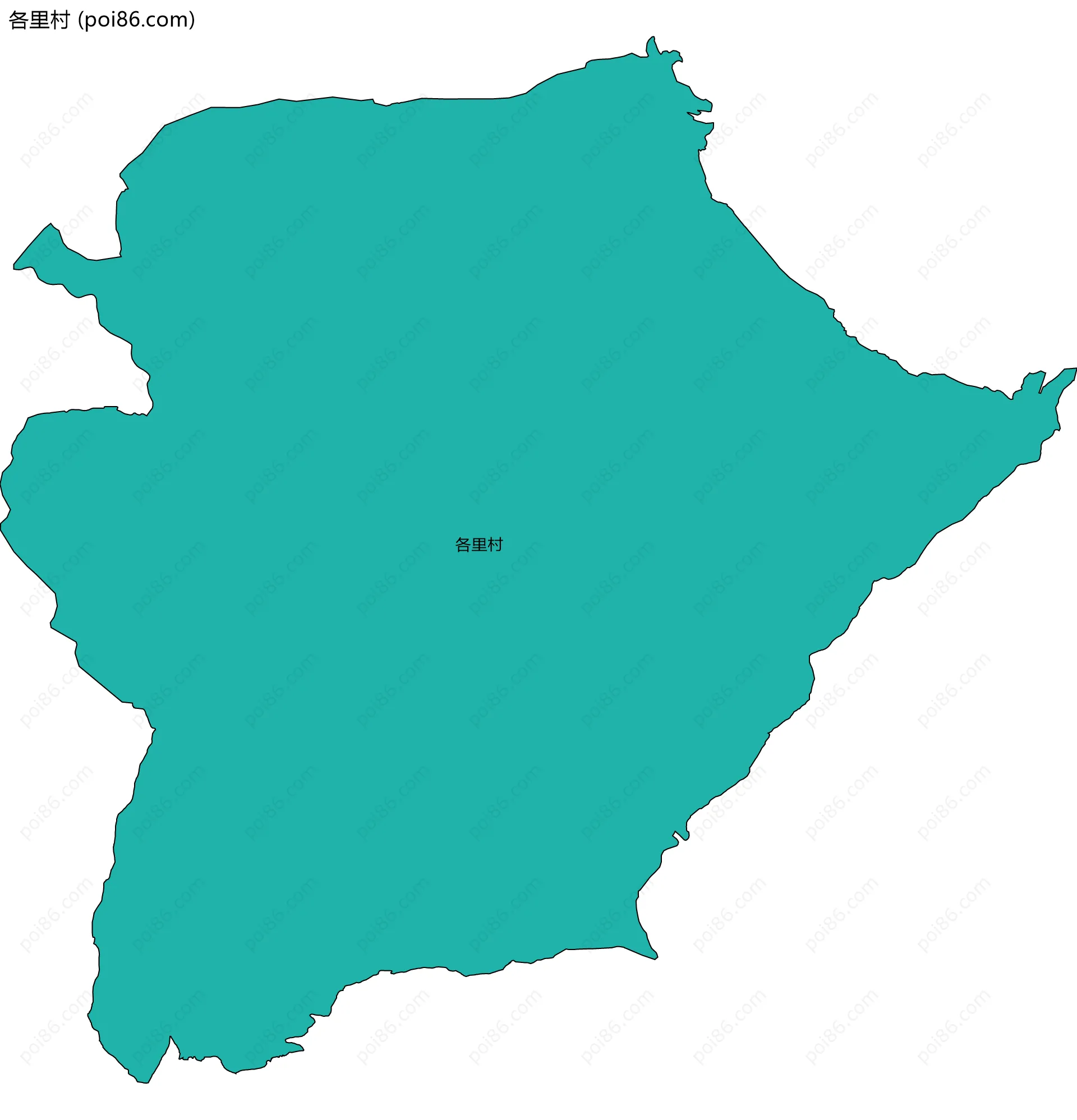 各里村边界地图